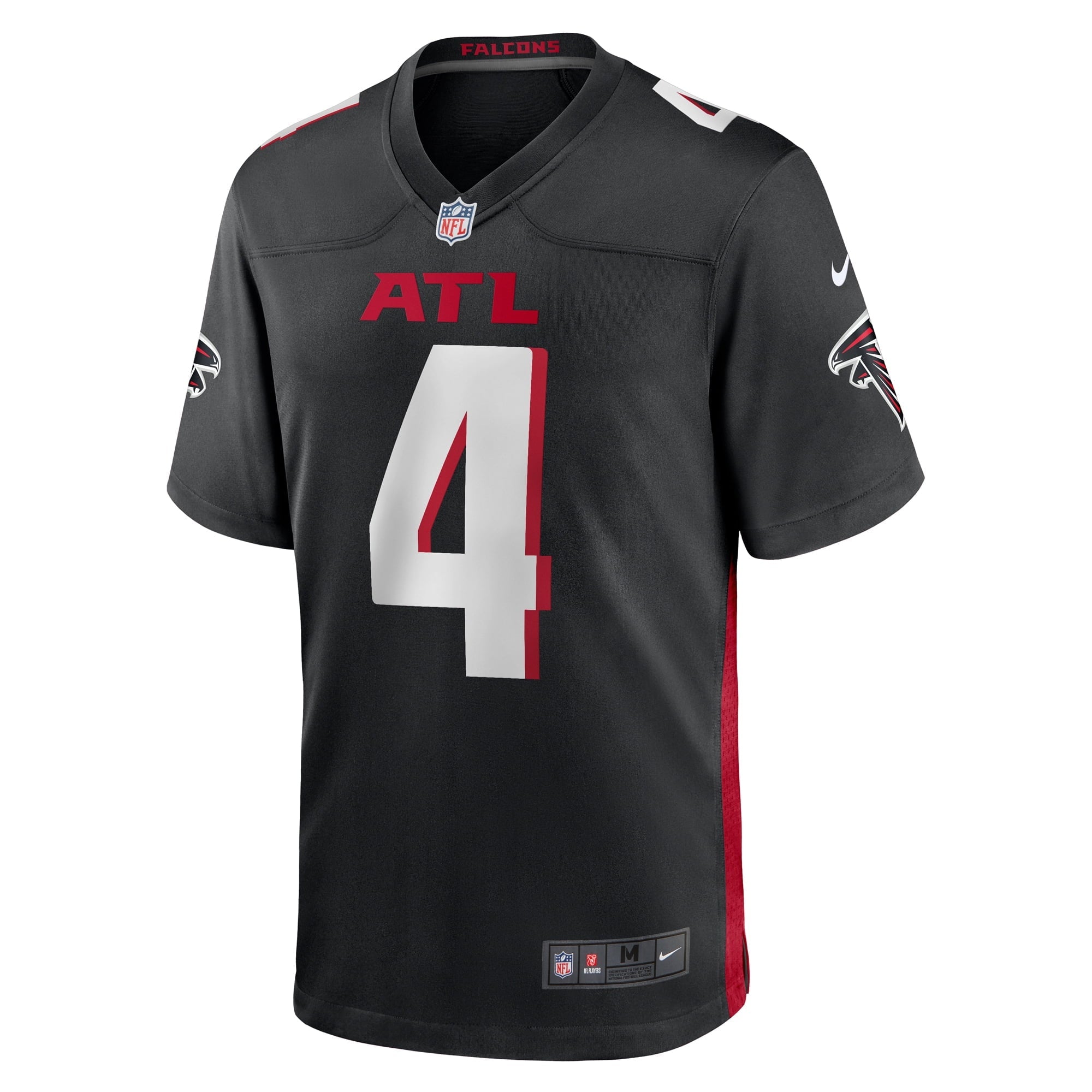Men's Nike Taylor Heinicke Black Atlanta Falcons Game Player Jersey