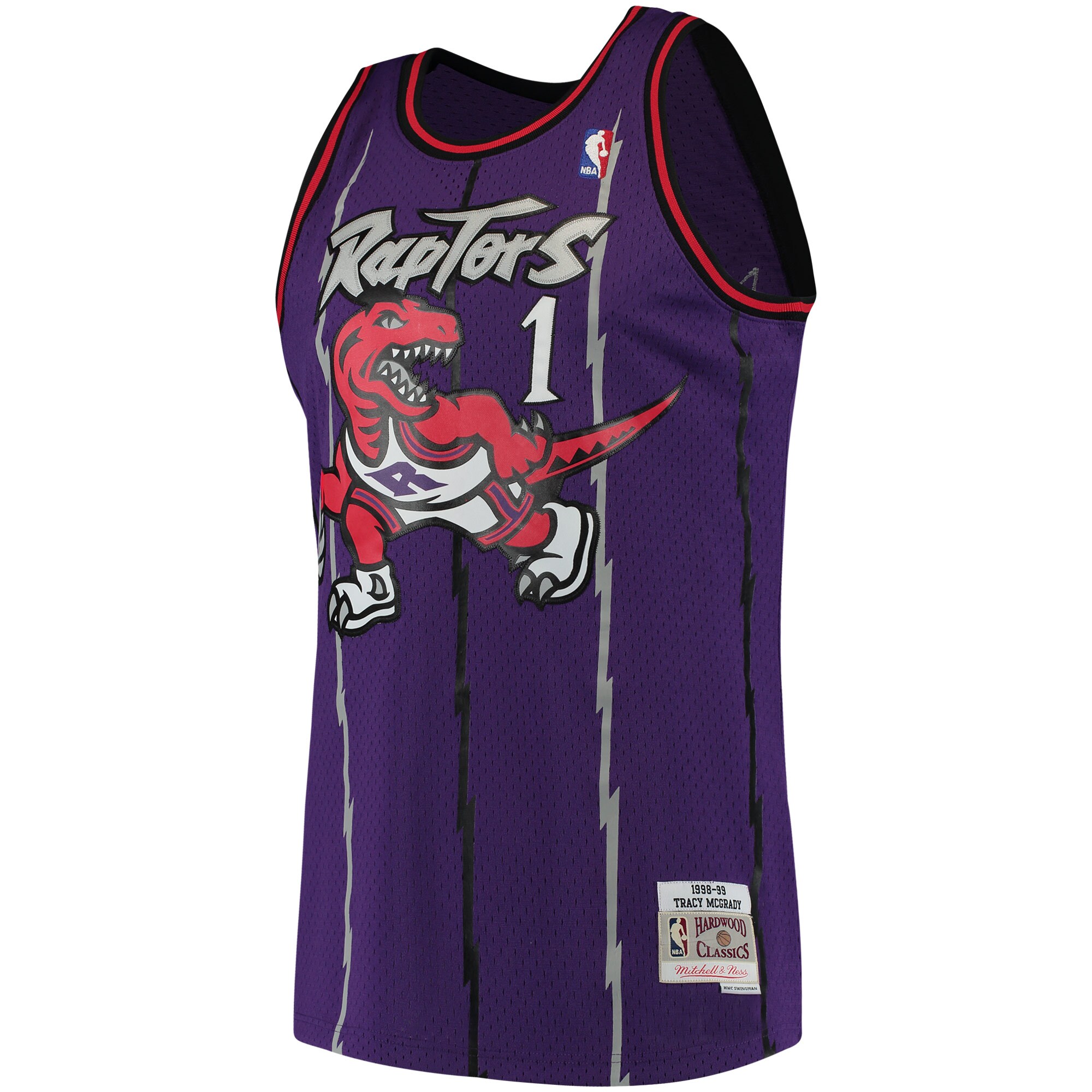 Tracy McGrady Toronto Raptors Mitchell & Ness Hardwood Classics Swingman Jersey - Purple