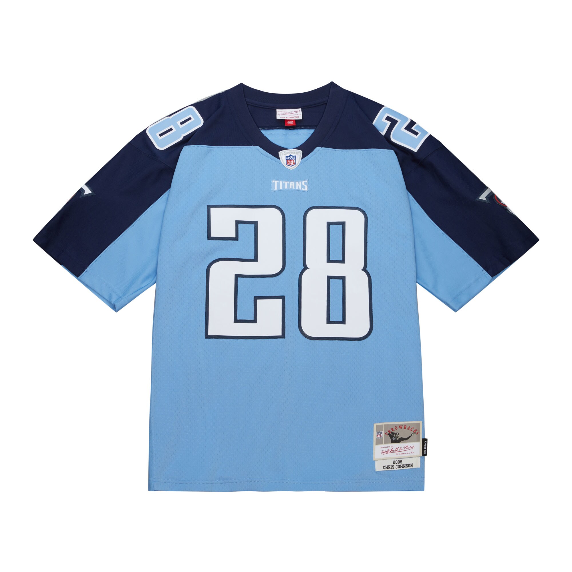 Chris Johnson Tennessee Titans Mitchell & Ness Legacy Replica Jersey - Light Blue