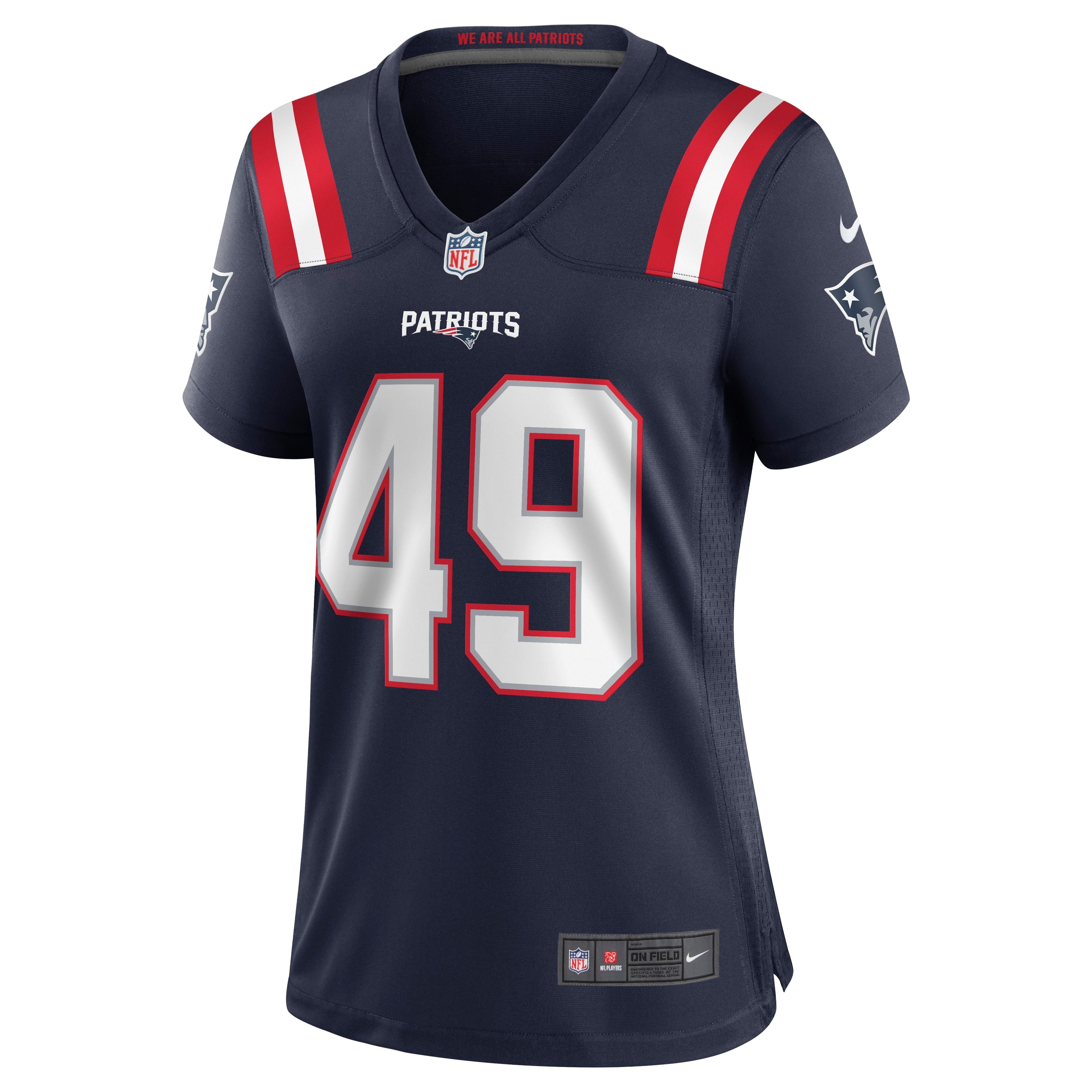 Women's Nike Joe Cardona Navy New England Patriots Game Jersey