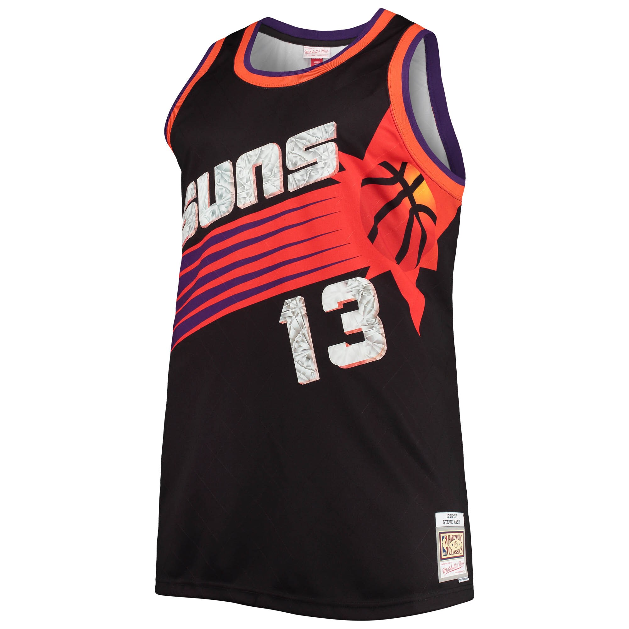 Steve Nash Phoenix Suns Mitchell & Ness Big & Tall 1996-97 NBA 75th Anniversary Diamond Swingman Jersey - Black