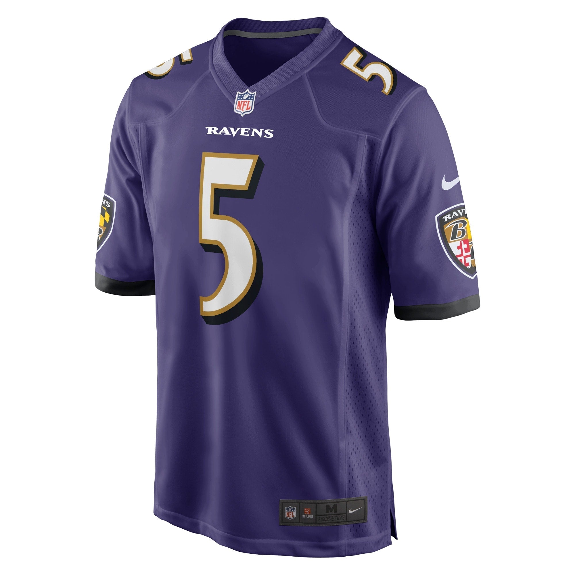 Men's Nike Brett Hundley Purple Baltimore Ravens Home Game Player Jersey
