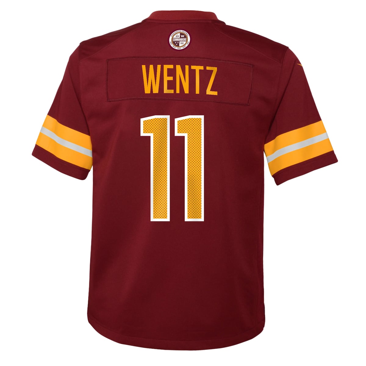 Boys' Grade School Carson Wentz Nike Commanders Game Jersey - Maroon
