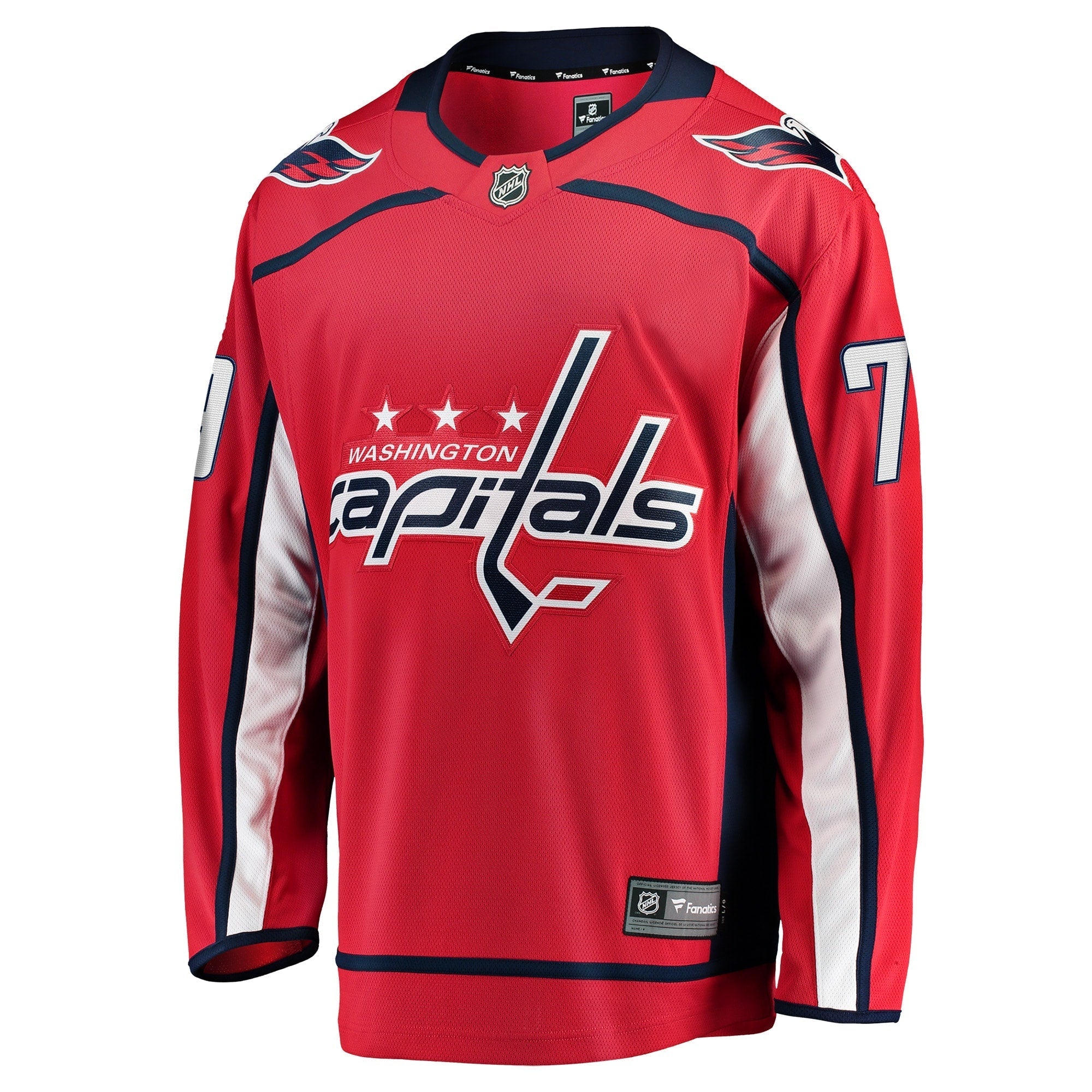 Men's Fanatics Branded Charlie Lindgren Red Washington Capitals Home Breakaway Player Jersey