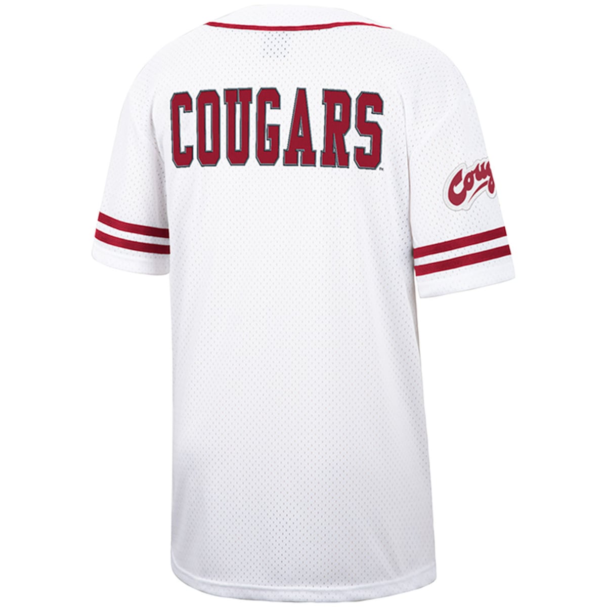 Men's  Colosseum Washington State Free Spirited Baseball Jersey - White