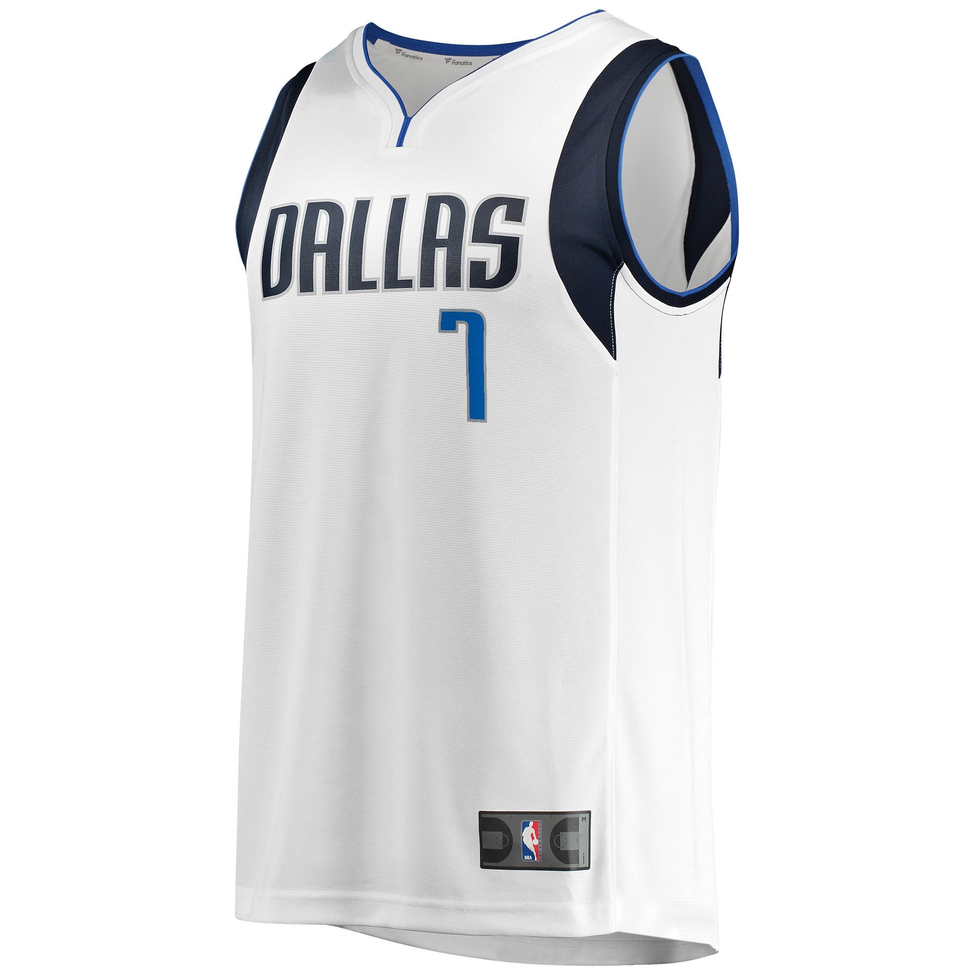 Men's Fanatics Branded  White Dallas Mavericks Fast Break Player Jersey - Icon Edition