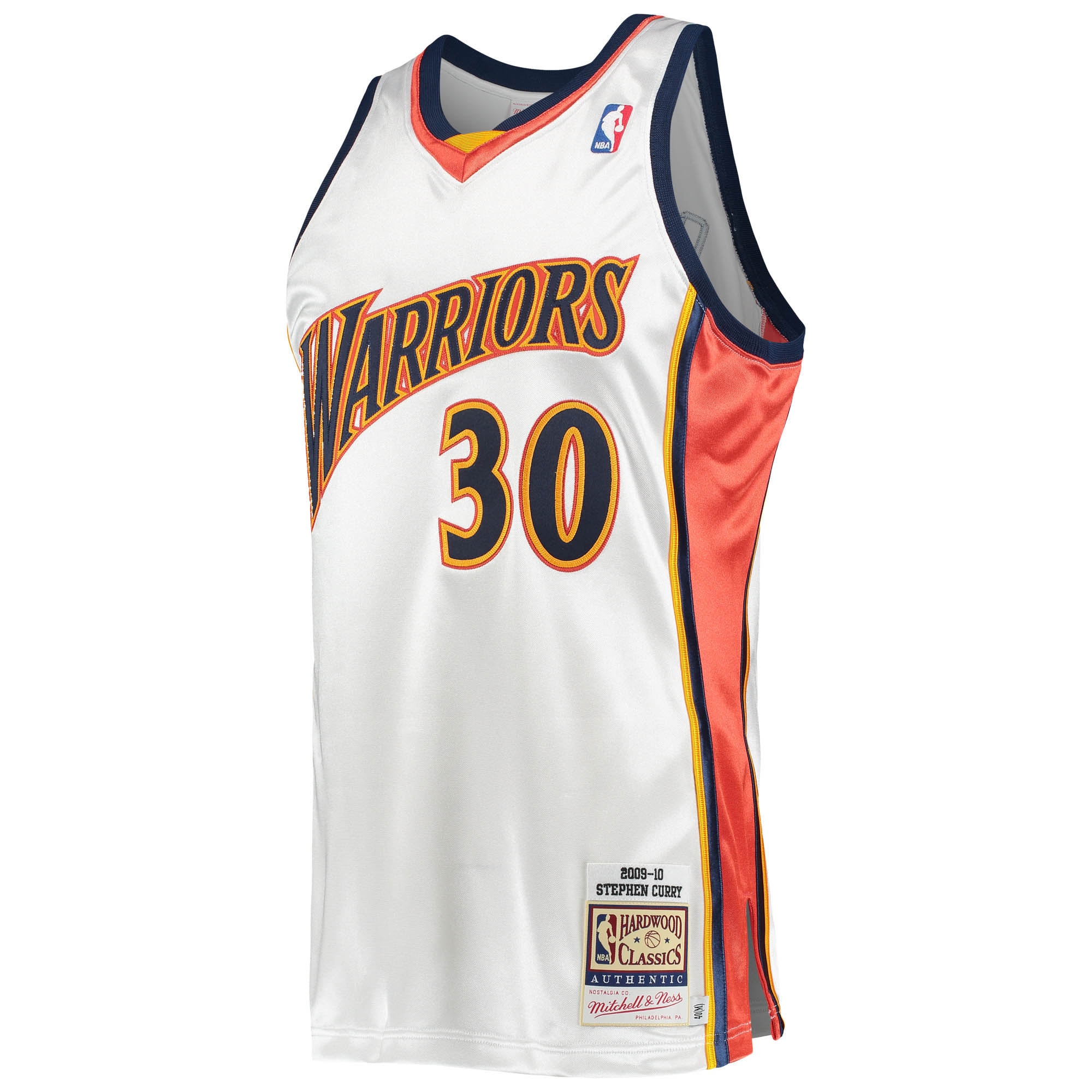 Stephen Curry Golden State Warriors Mitchell & Ness 2009-10 Hardwood Classics Authentic Player Jersey - White