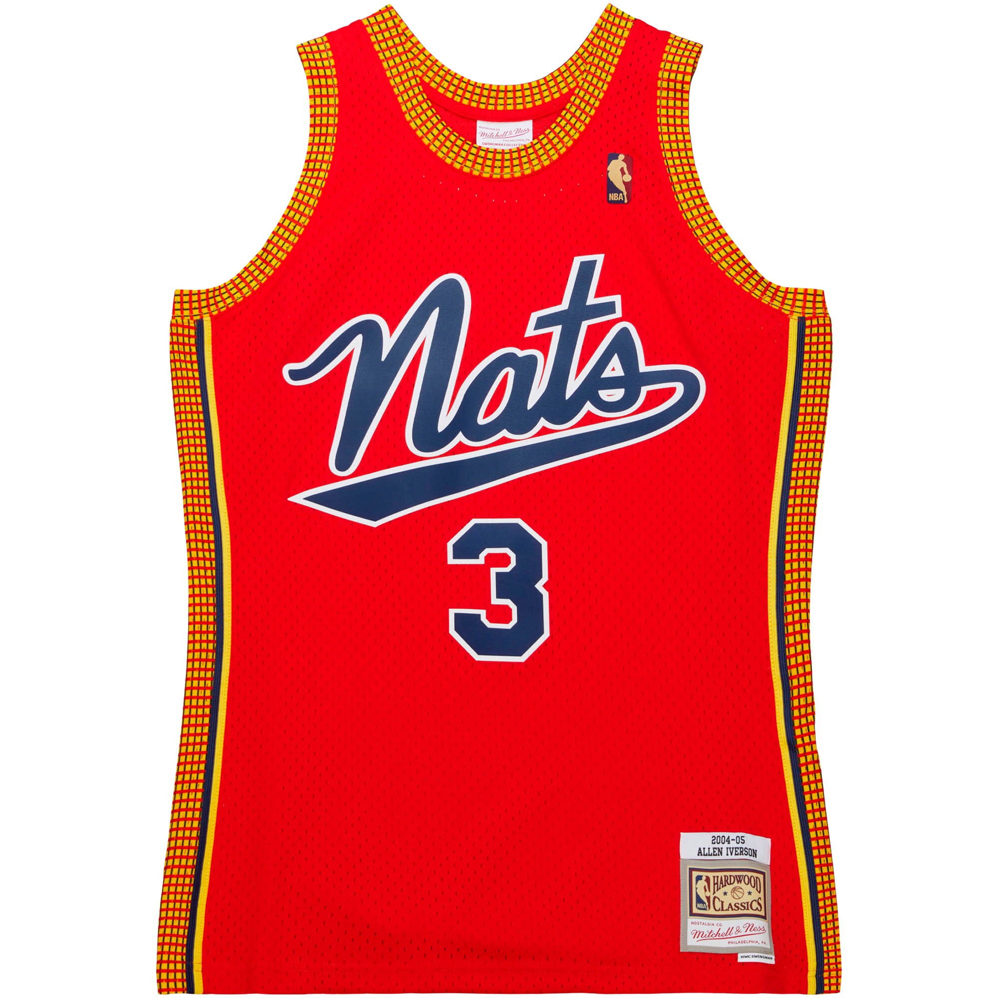 Allen Iverson Philadelphia 76ers Mitchell & Ness Hardwood Classics Swingman Jersey - Red