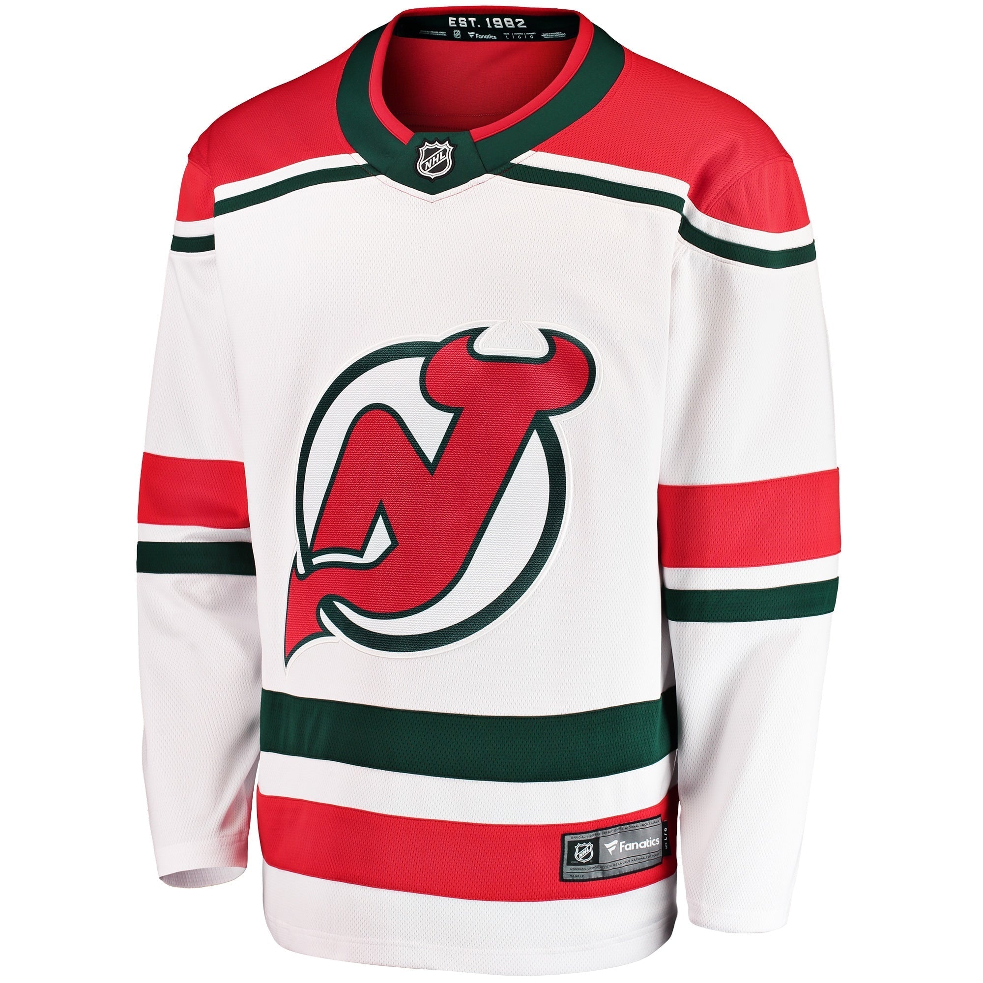 Men's Fanatics Branded White New Jersey Devils 2022/23 Heritage Premier Breakaway Jersey