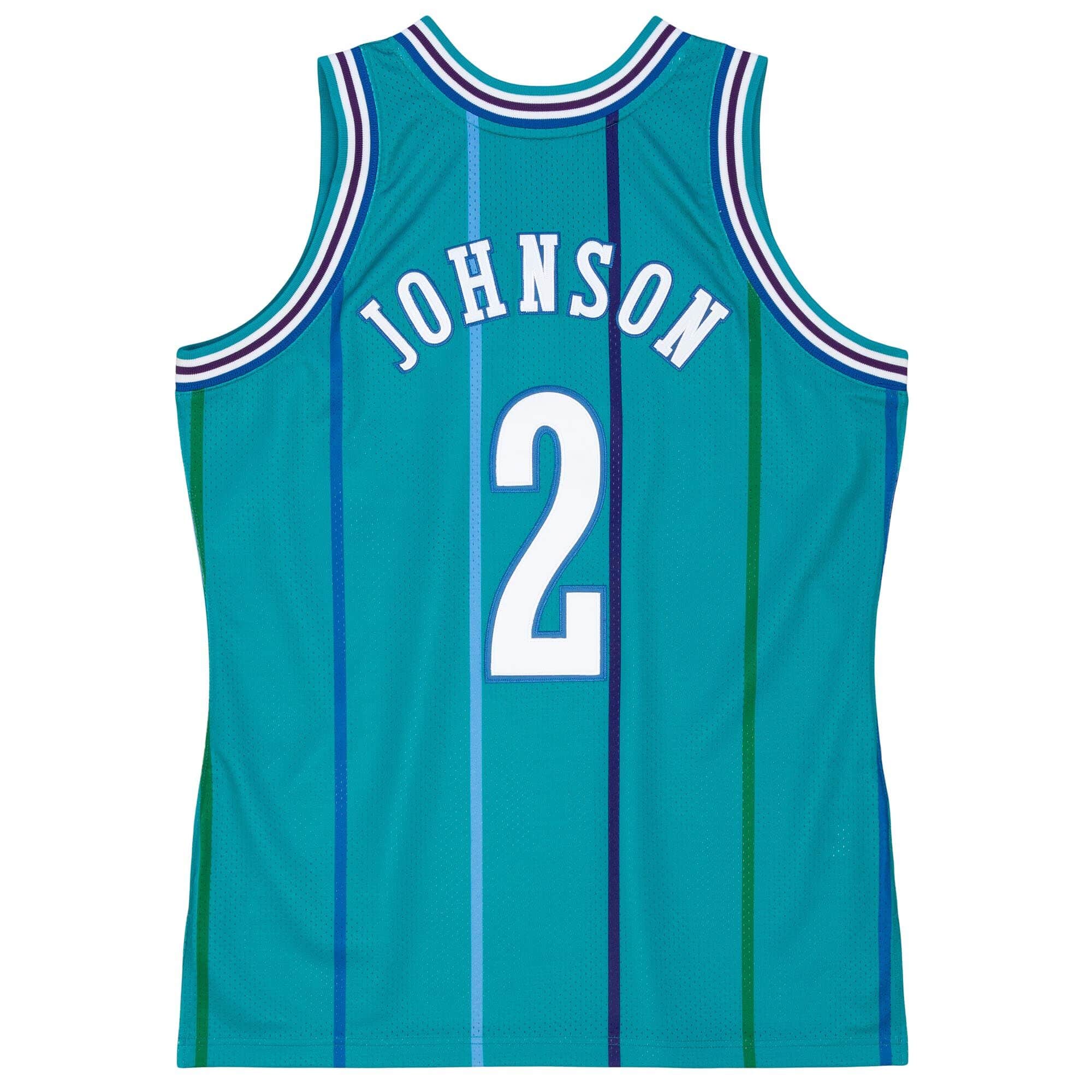 Authentic Larry Johnson Charlotte Hornets Road 1992-93 Jersey