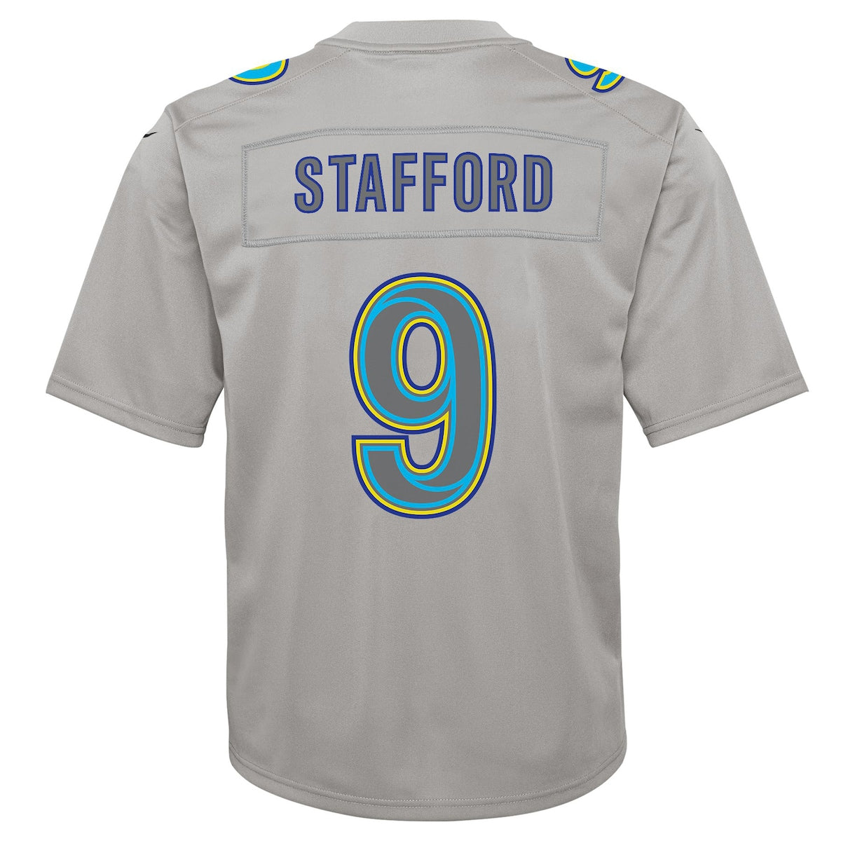 Boys' Grade School Matthew Stafford Nike Rams Atmosphere Game Jersey - Grey