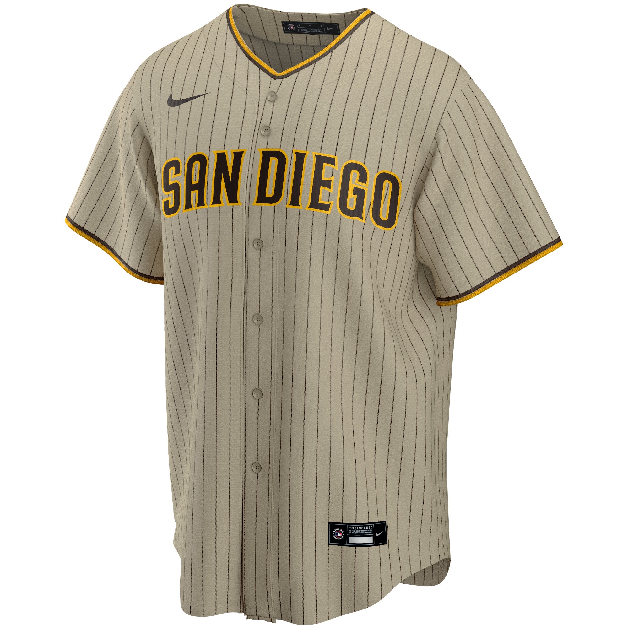 Manny Machado San Diego Padres Nike Alternate Replica Player Jersey - Tan