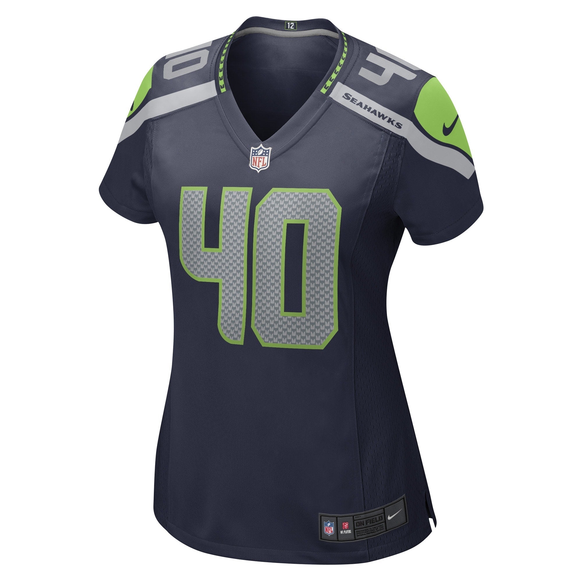 Women's Nike Darryl Johnson College Navy Seattle Seahawks Game Player Jersey