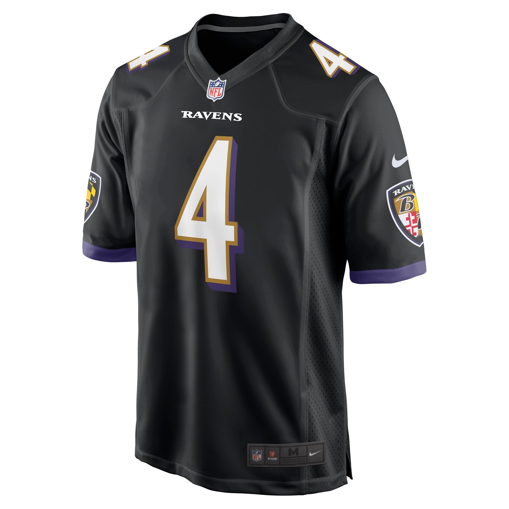 Men's Nike Zay Flowers Black Baltimore Ravens Team Game Jersey