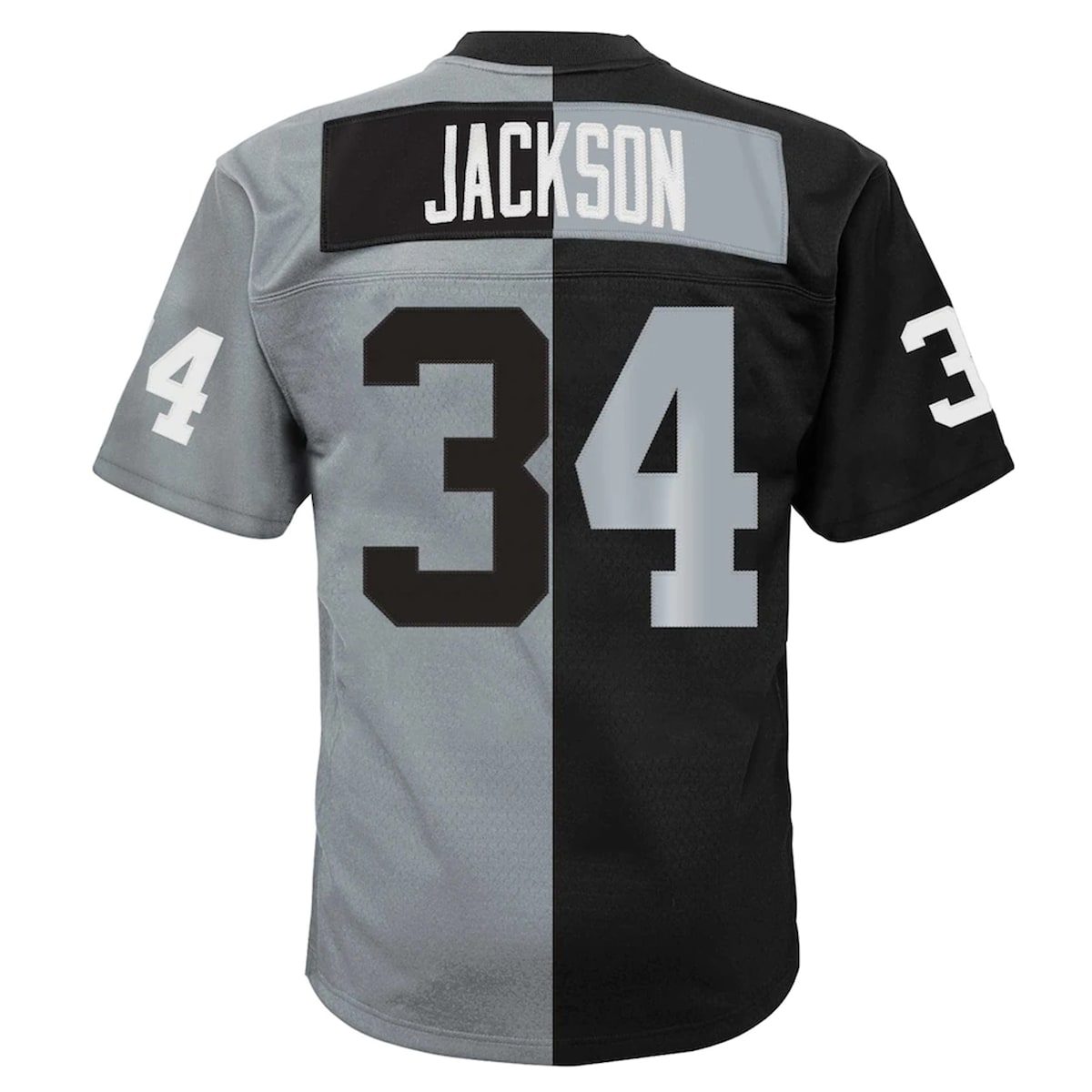 Boys' Grade School Bo Jackson Mitchell & Ness Raiders Split Legacy Jersey - Black