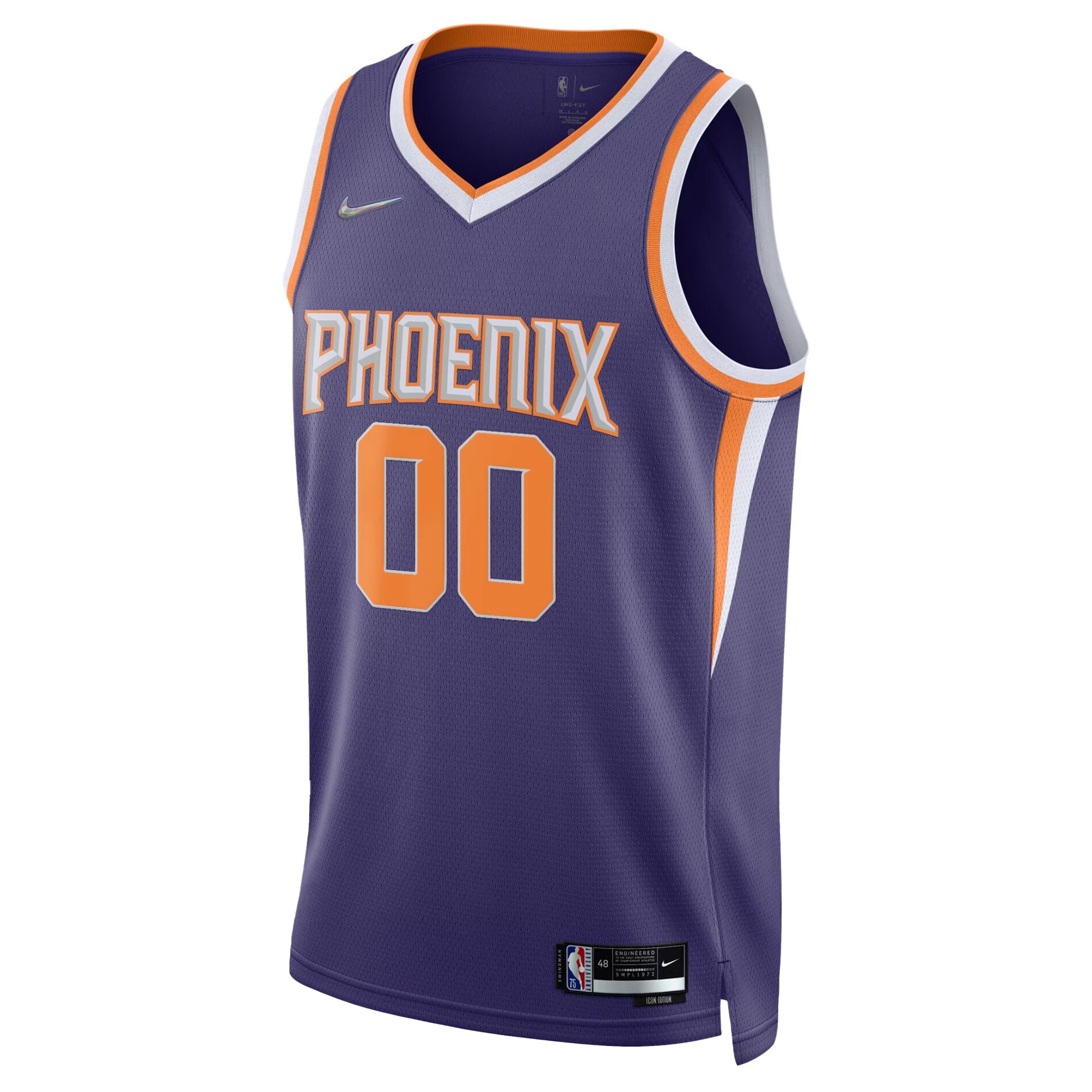 Phoenix Suns Nike 2021/22 Diamond Swingman Custom Jersey - Icon Edition - Purple