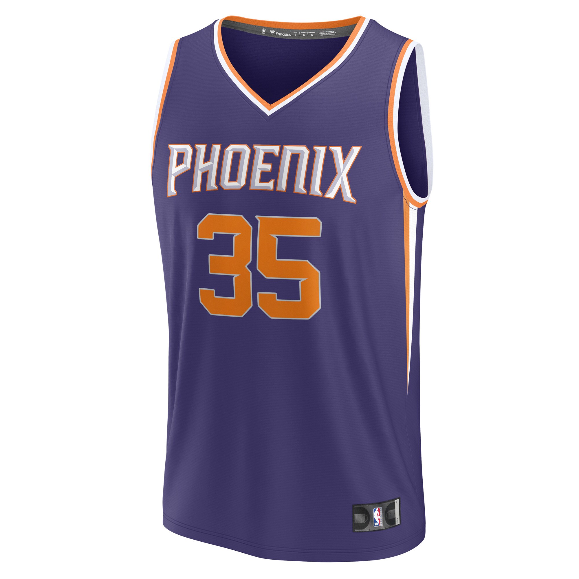 Kevin Durant Phoenix Suns Fanatics Branded Fastbreak Jersey - Icon Edition - Purple