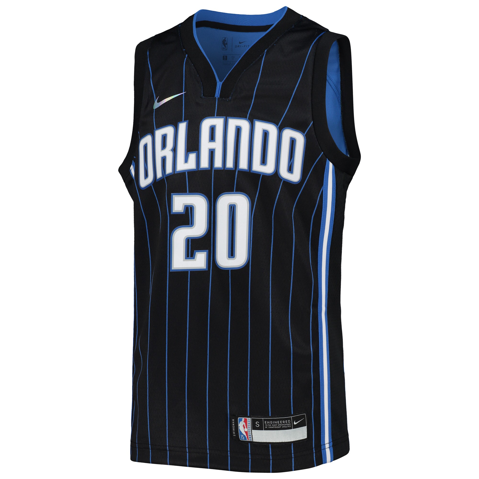 Markelle Fultz Orlando Magic Nike Youth 2021/22 Diamond Swingman Jersey - Icon Edition - Black