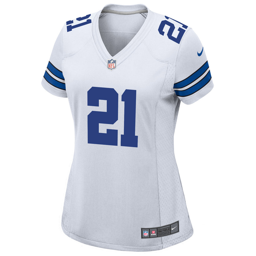Women's Dallas Cowboys Ezekiel Elliott Team Game Jersey White