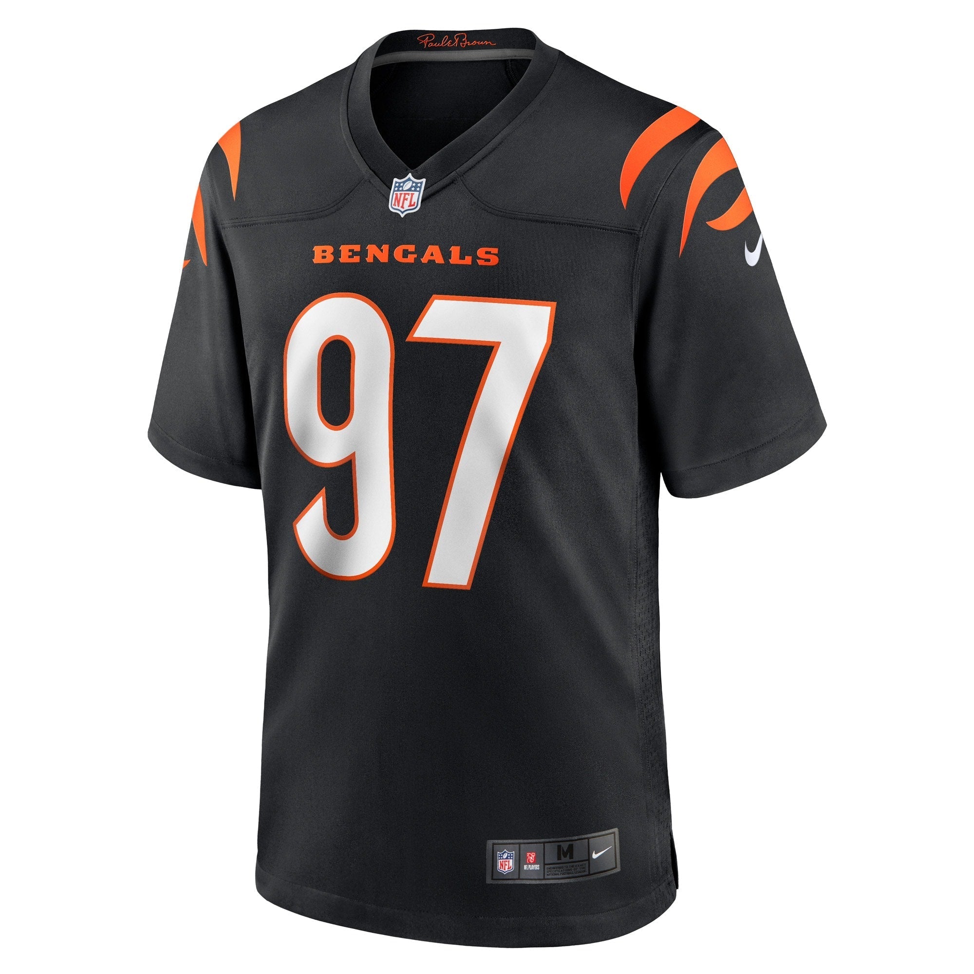 Men's Nike Jay Tufele Black Cincinnati Bengals Game Player Jersey