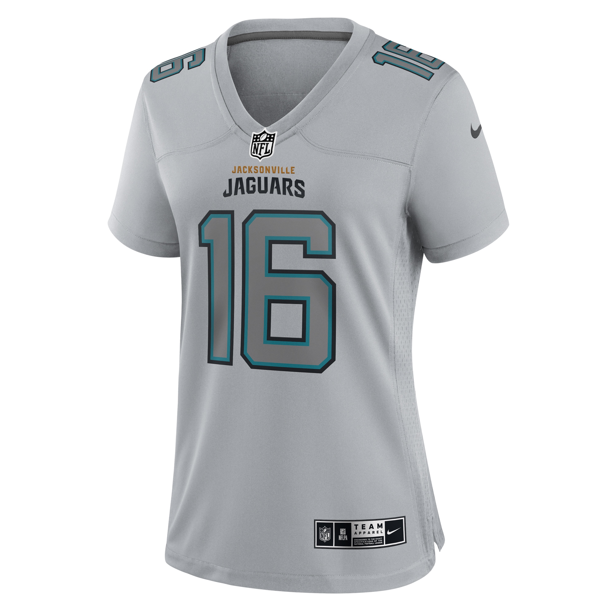 Trevor Lawrence Jacksonville Jaguars Nike Women's Atmosphere Fashion Game Jersey - Gray