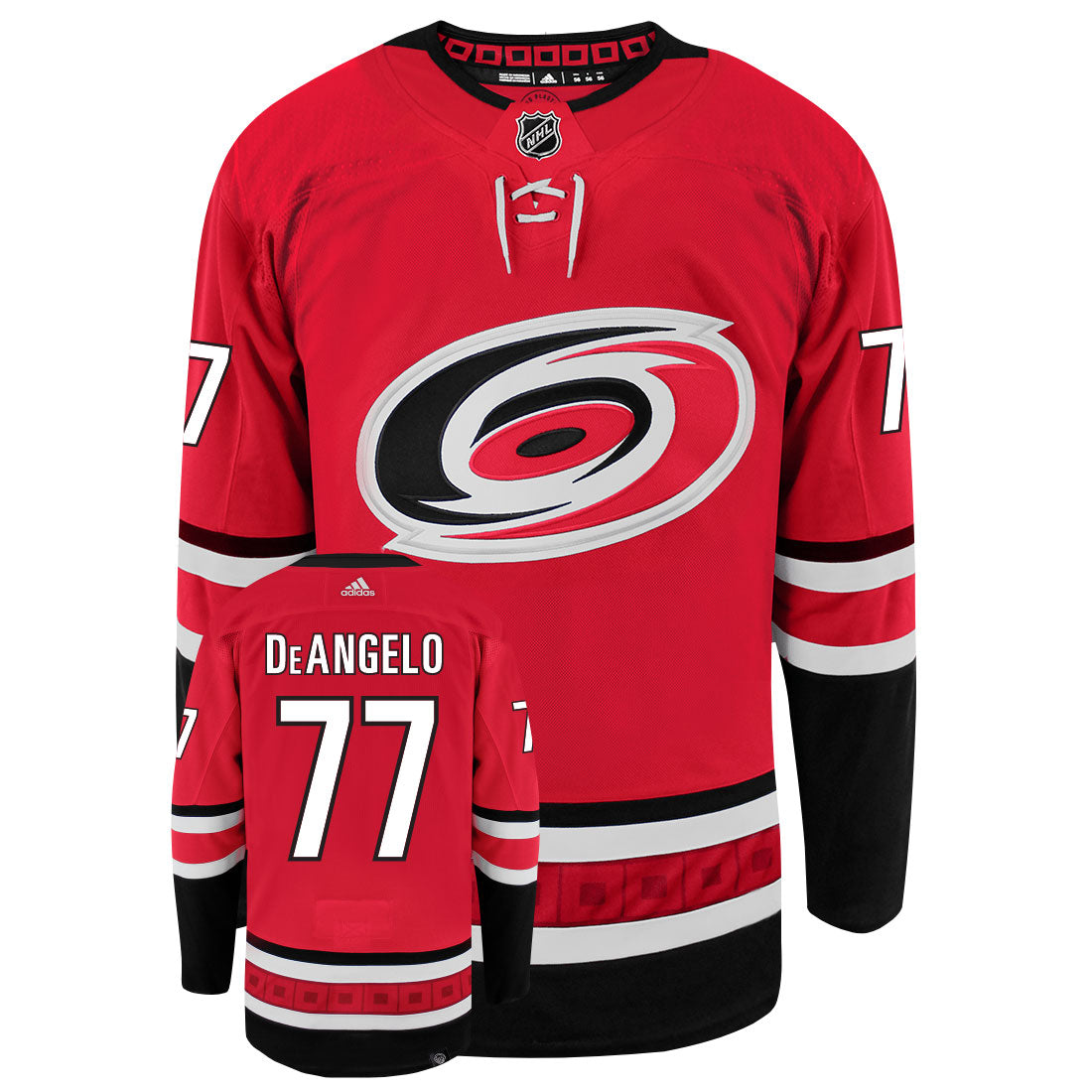 Tony DeAngelo Carolina Hurricanes Adidas Primegreen Authentic NHL Hockey Jersey