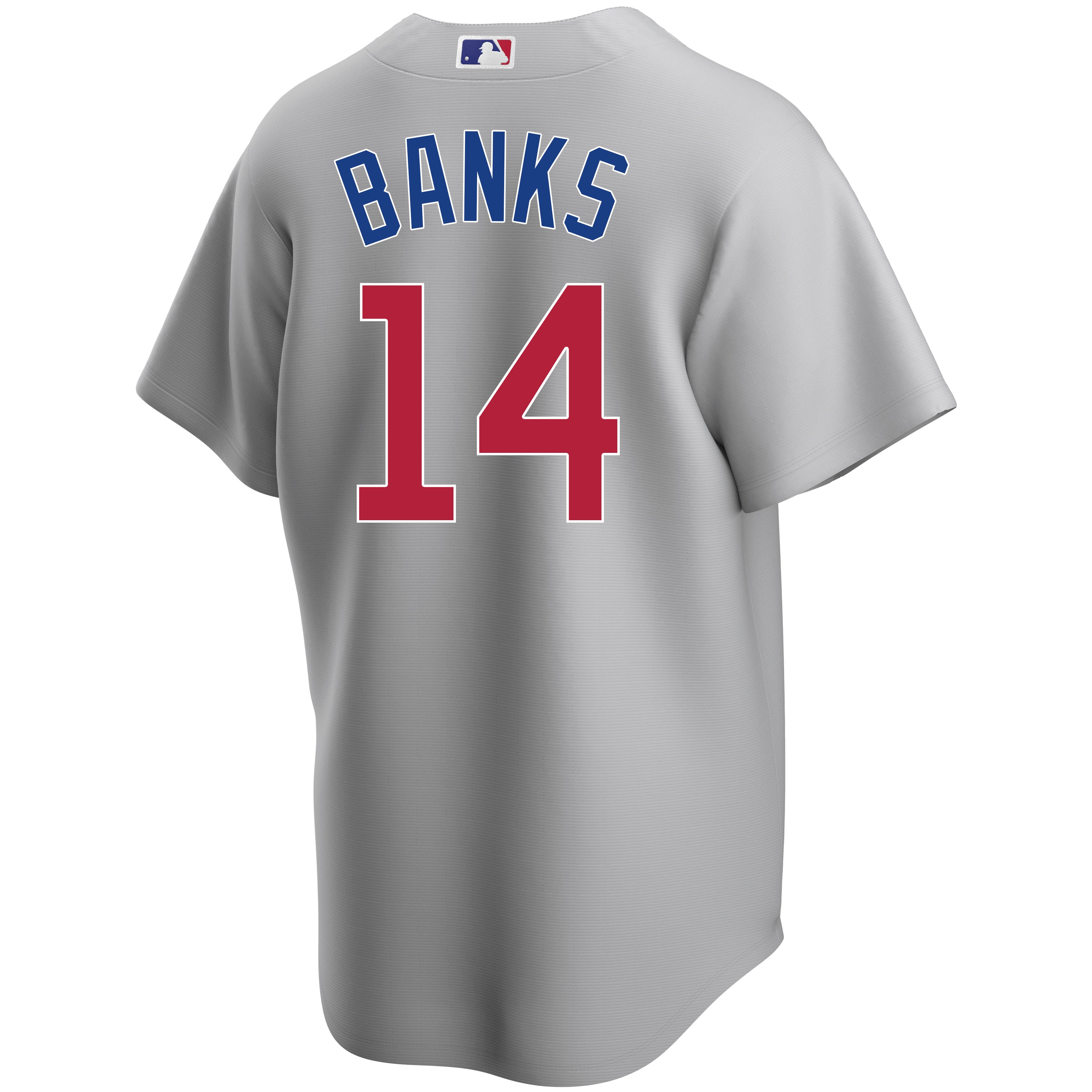 Erine Banks Chicago Cubs Road Gray Men's Replica Jersey