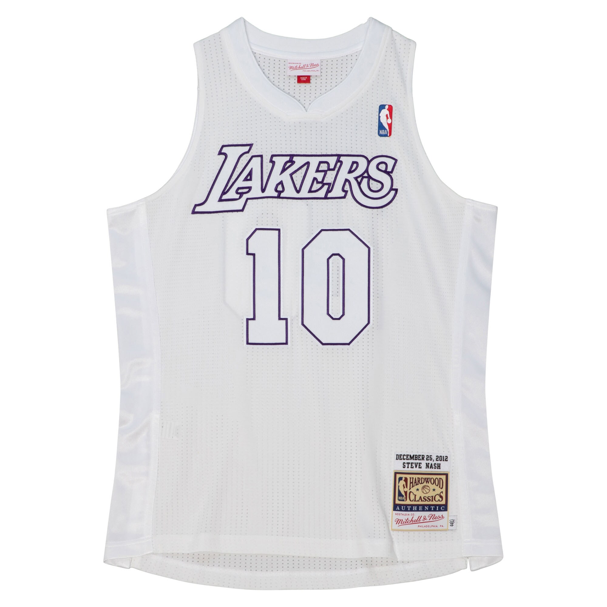 Steve Nash Los Angeles Lakers Mitchell & Ness 2012 Authentic Player Jersey - White