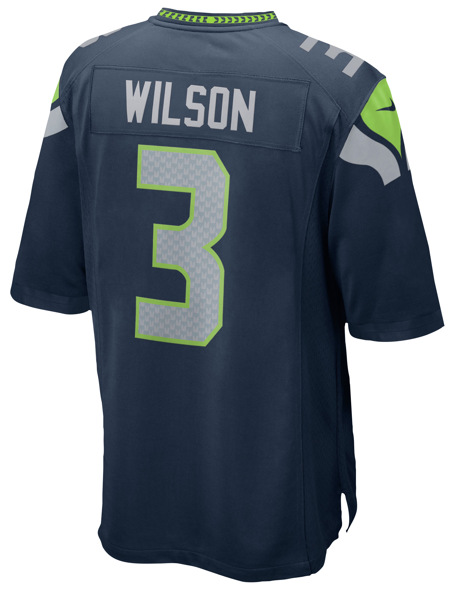 Boys' Grade School Wilson Russell Nike Seahawks Team Color Game Day Jersey - Navy