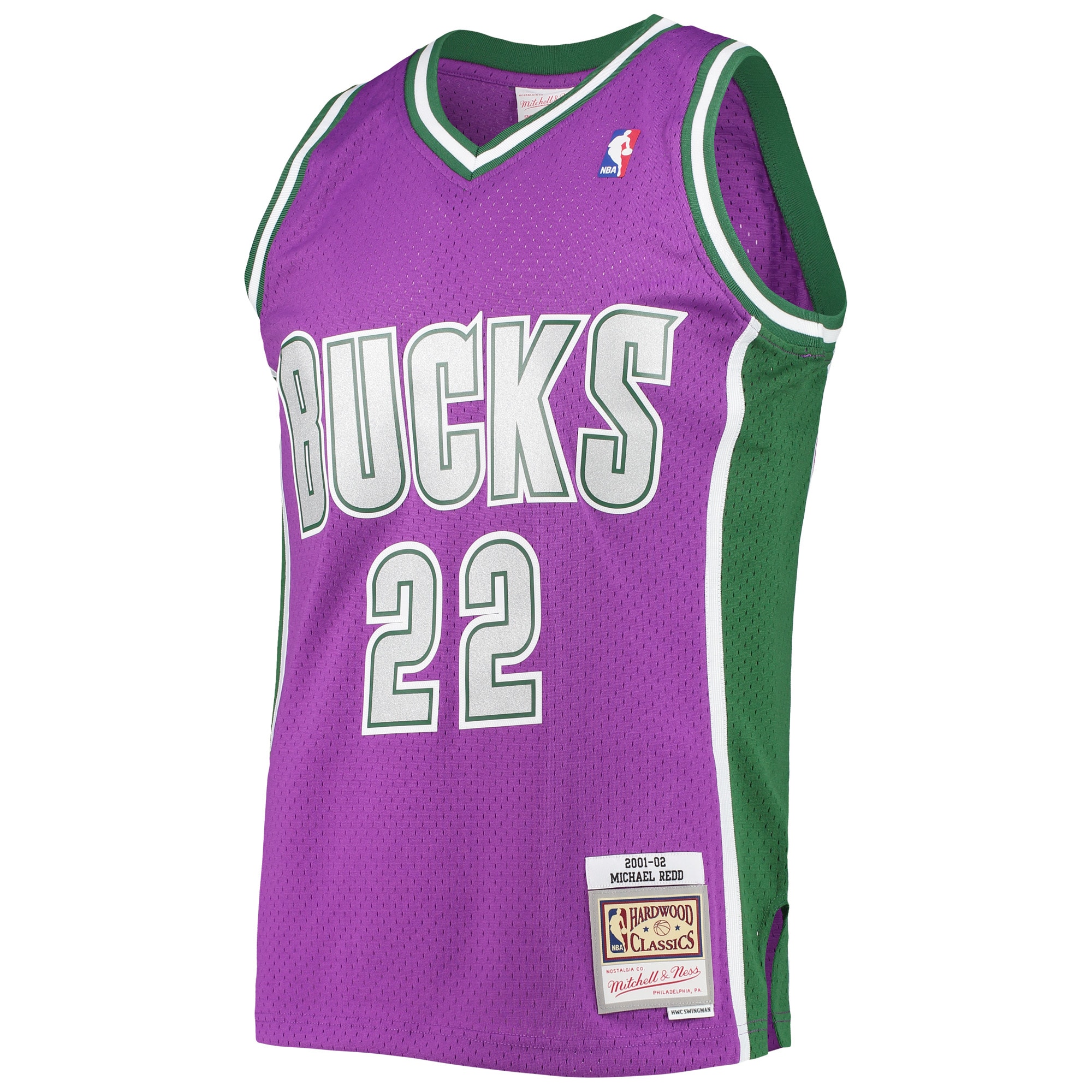 Michael Redd Milwaukee Bucks Mitchell & Ness Hardwood Classics Swingman Jersey - Purple