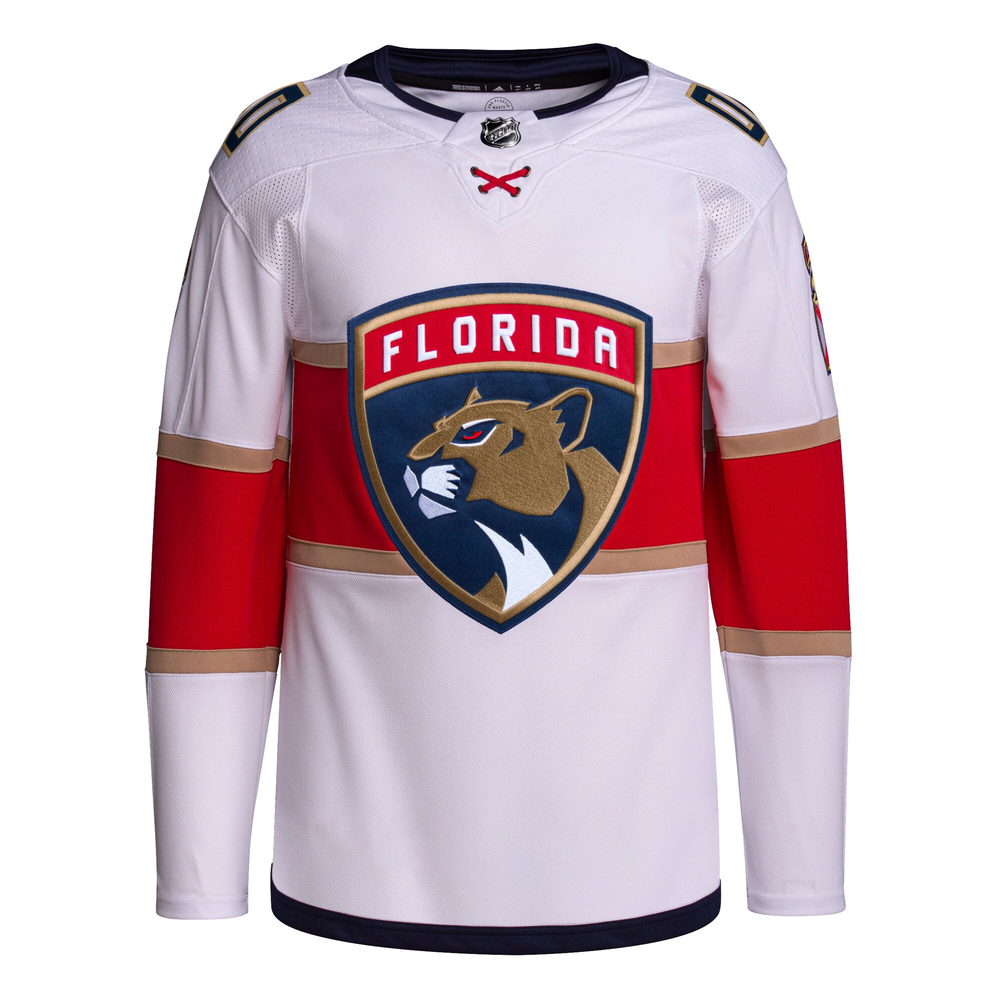 Florida Panthers adidas Away Custom Primegreen Authentic Pro Jersey?White