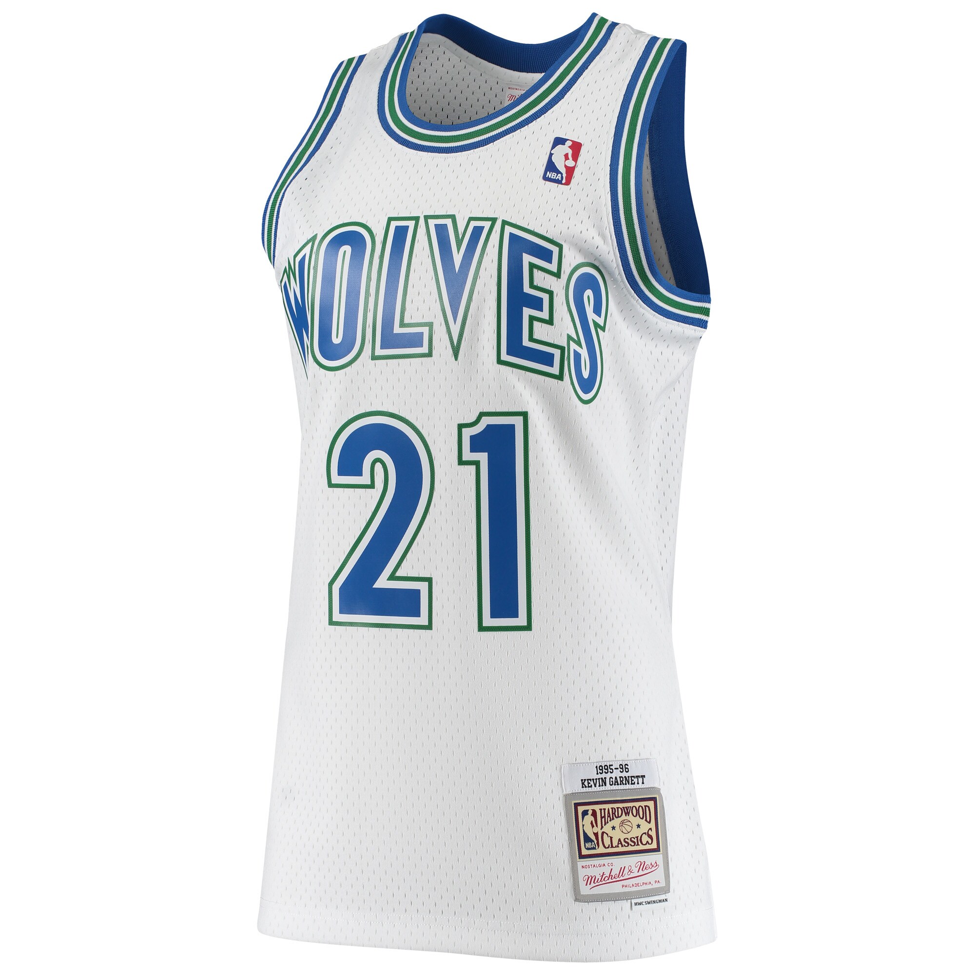 Kevin Garnett Minnesota Timberwolves Mitchell & Ness Hardwood Classics Swingman Jersey - White