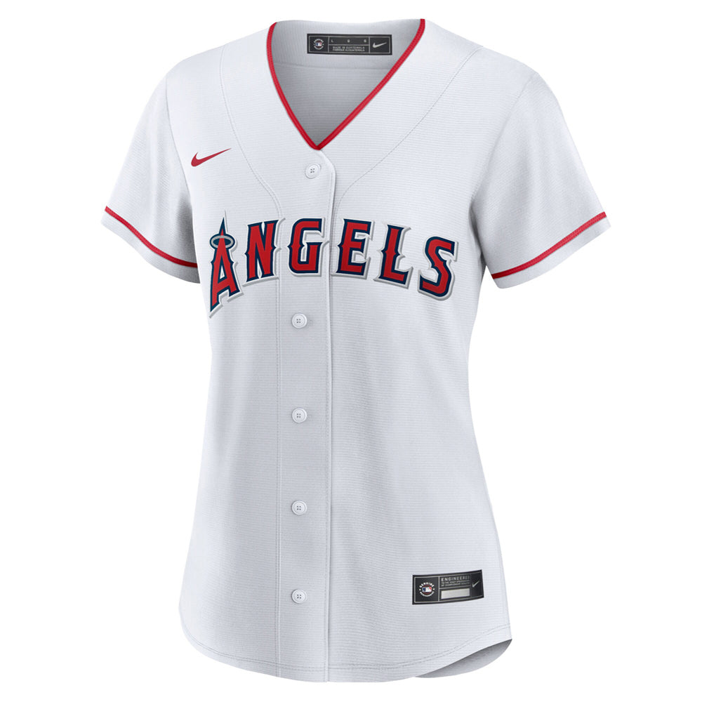 Women's Los Angeles Angels Mike Trout Home Player Jersey - White