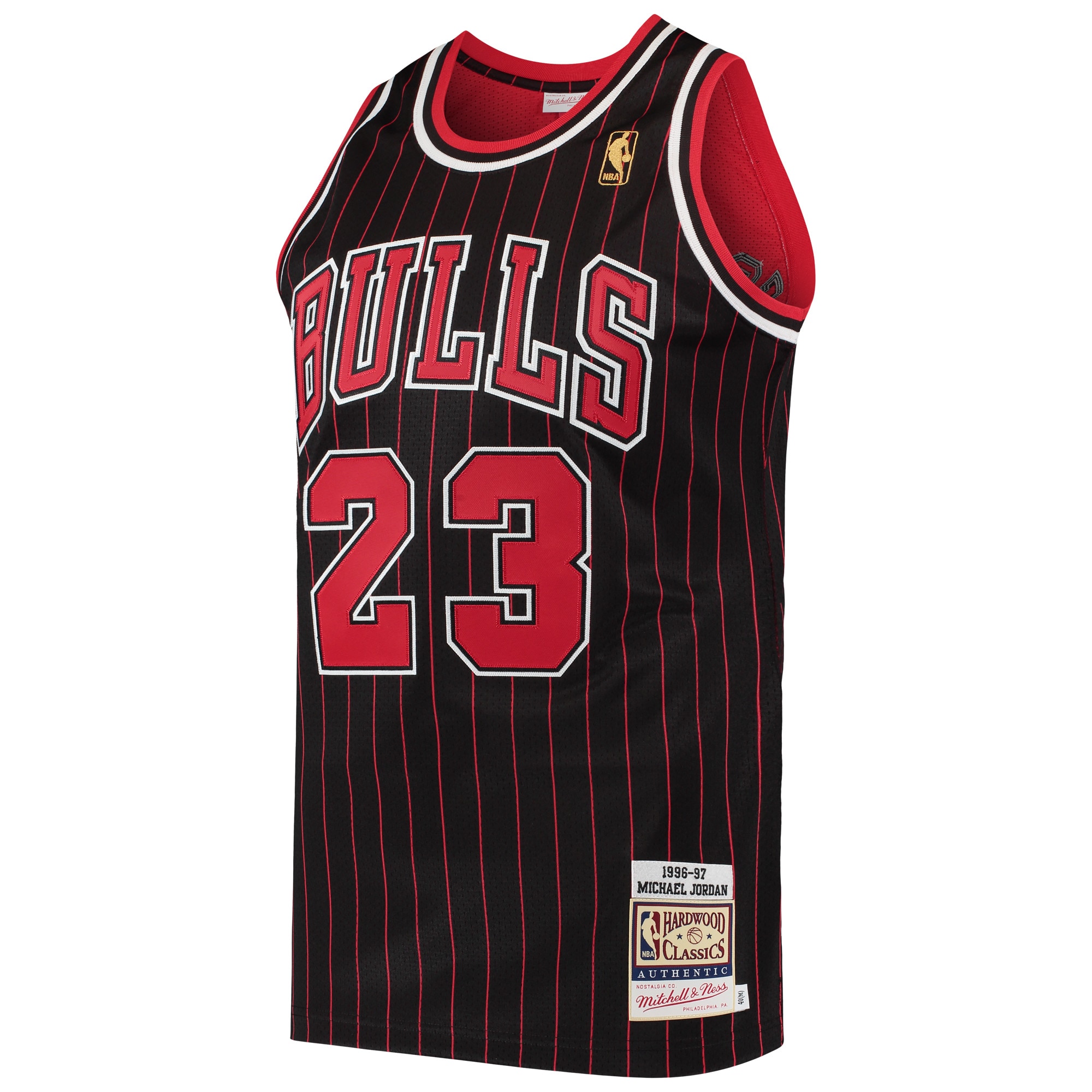Michael Jordans Chicago Bulls Mitchell & Ness 1996 Hardwood Classics Authentic Jersey - Black