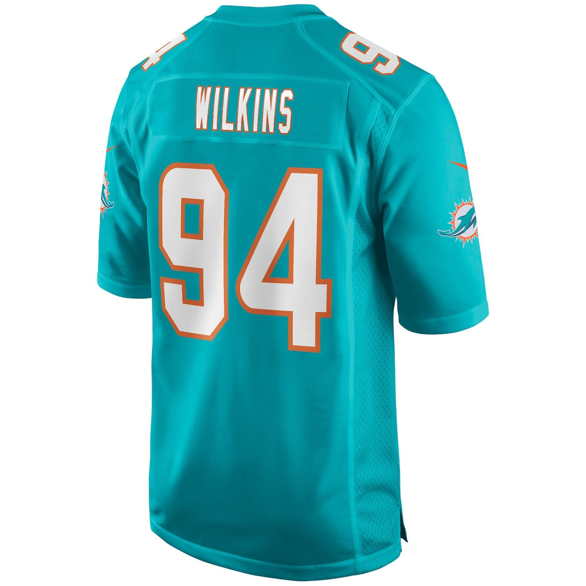 Men's Christian Wilkins Nike Dolphins Game Jersey - Light Blue