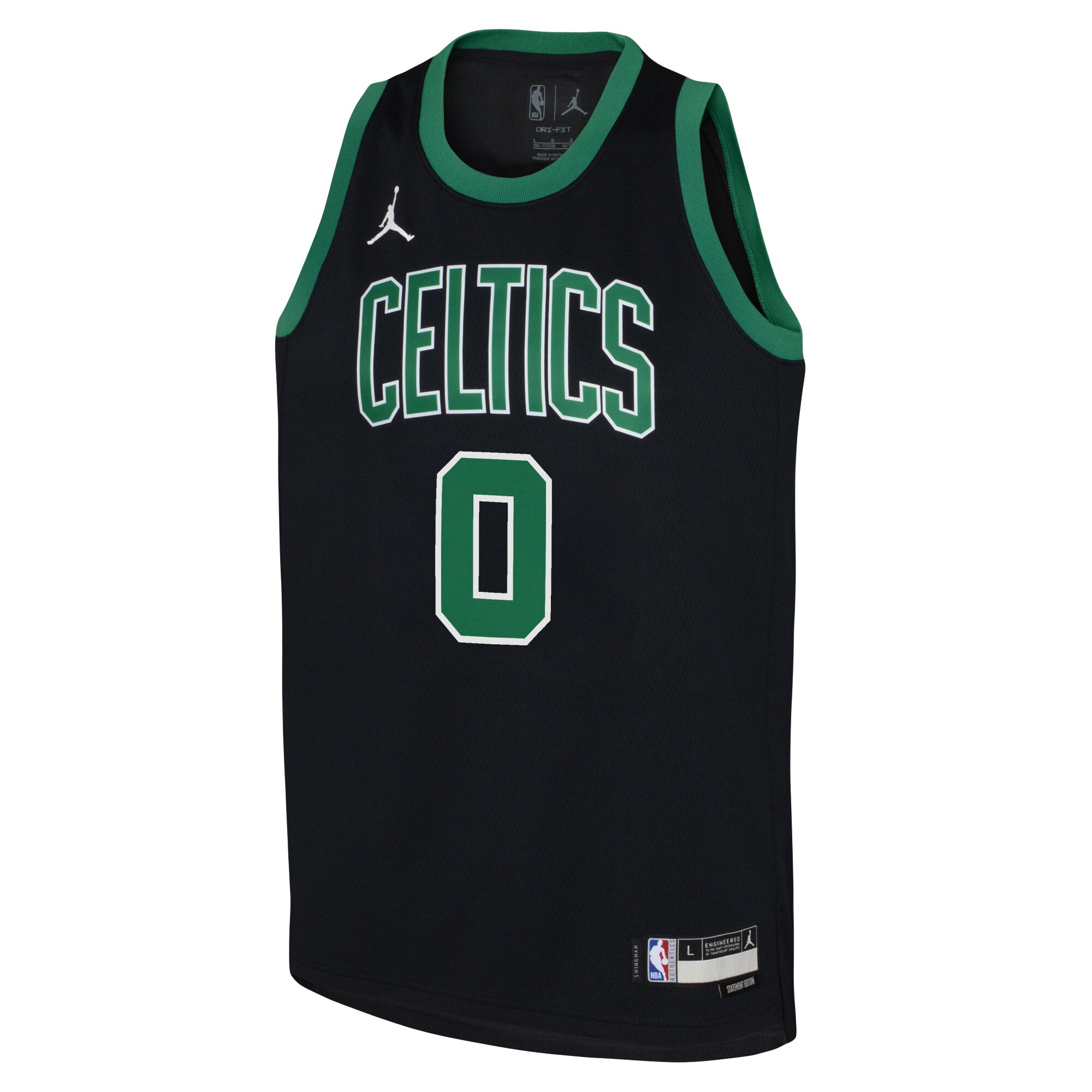 Jayson Tatum Boston Celtics Jordans Brand Youth Swingman Jersey - Statement Edition - Black