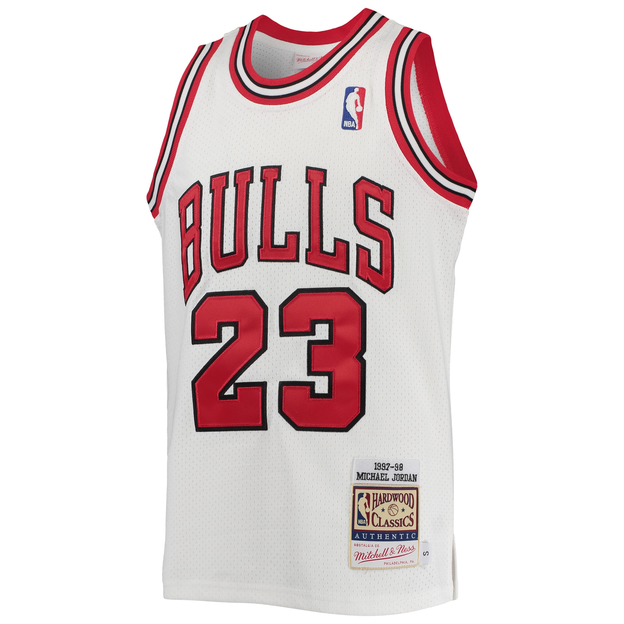 Michael Jordans Chicago Bulls Mitchell & Ness Youth 1997-98 Hardwood Classics Authentic Jersey - White