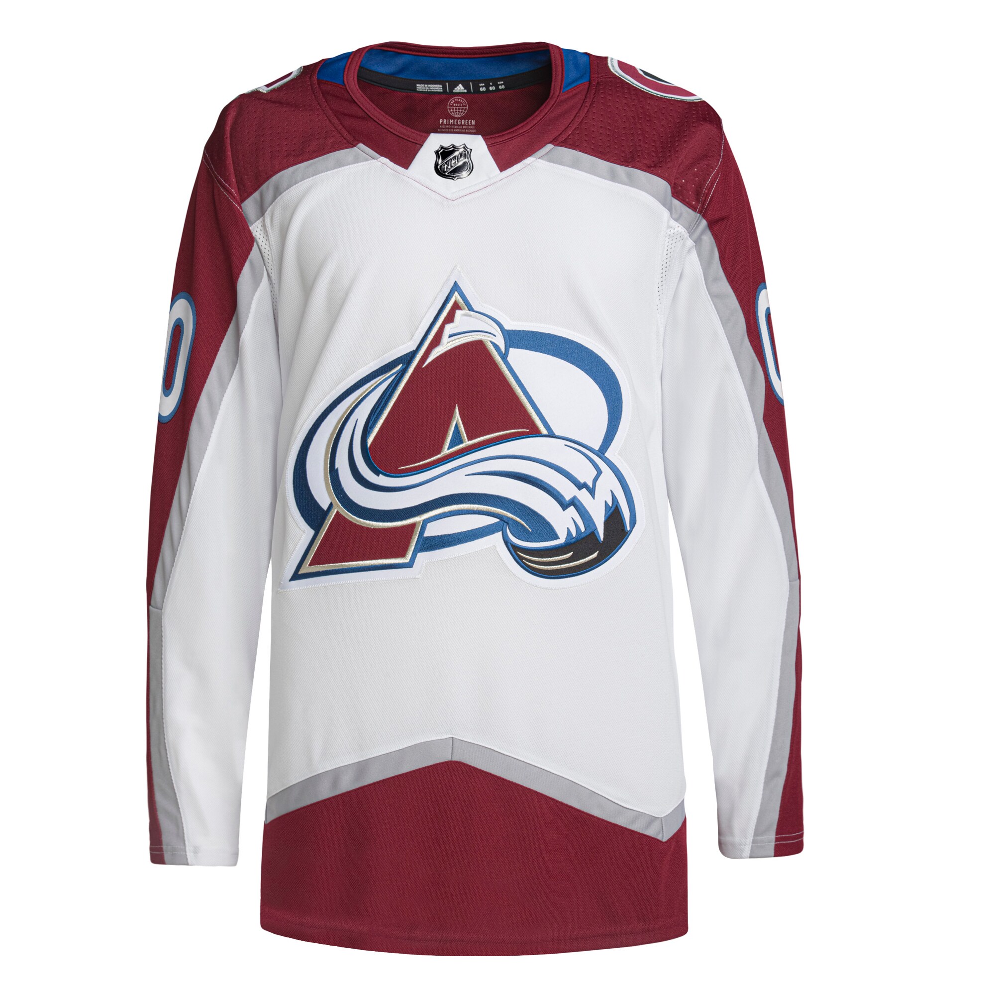 Colorado Avalanche adidas Away Custom Primegreen Authentic Pro Jersey?White