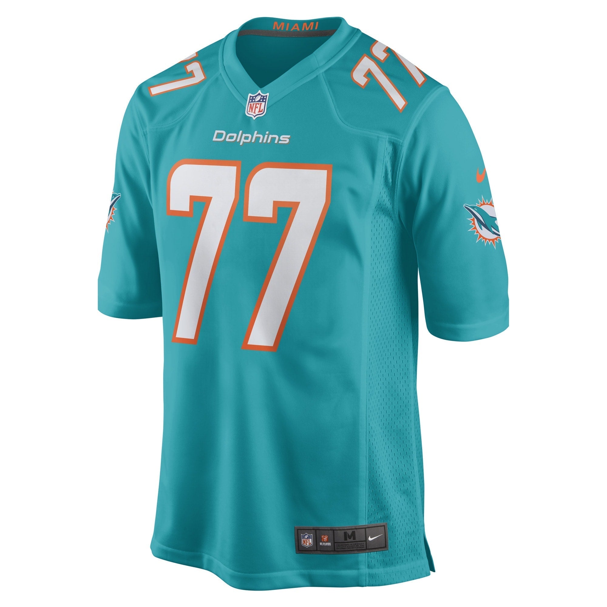 Men's Nike John Jenkins Aqua Miami Dolphins Game Player Jersey