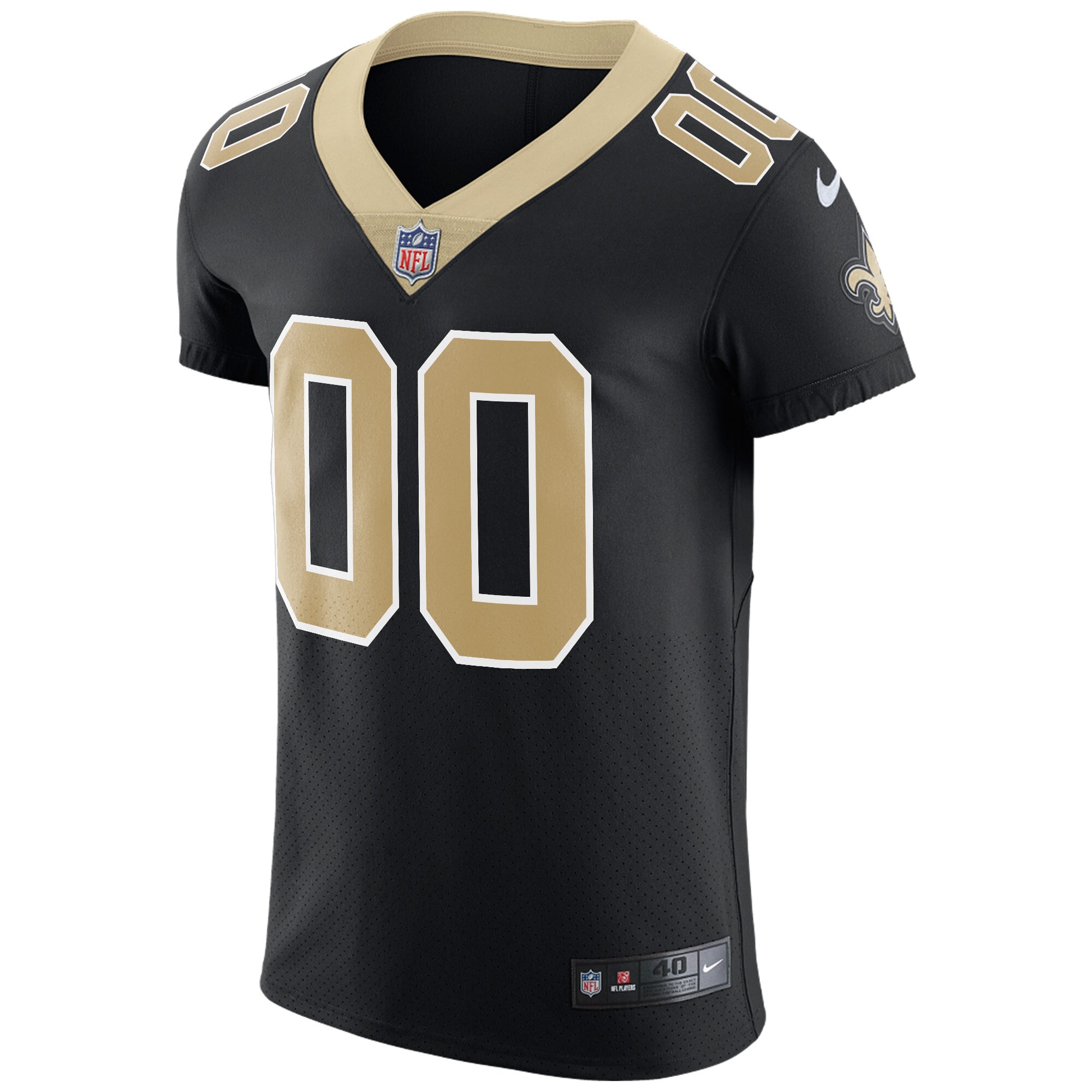 New Orleans Saints Nike Vapor Untouchable Custom Elite Jersey - Black