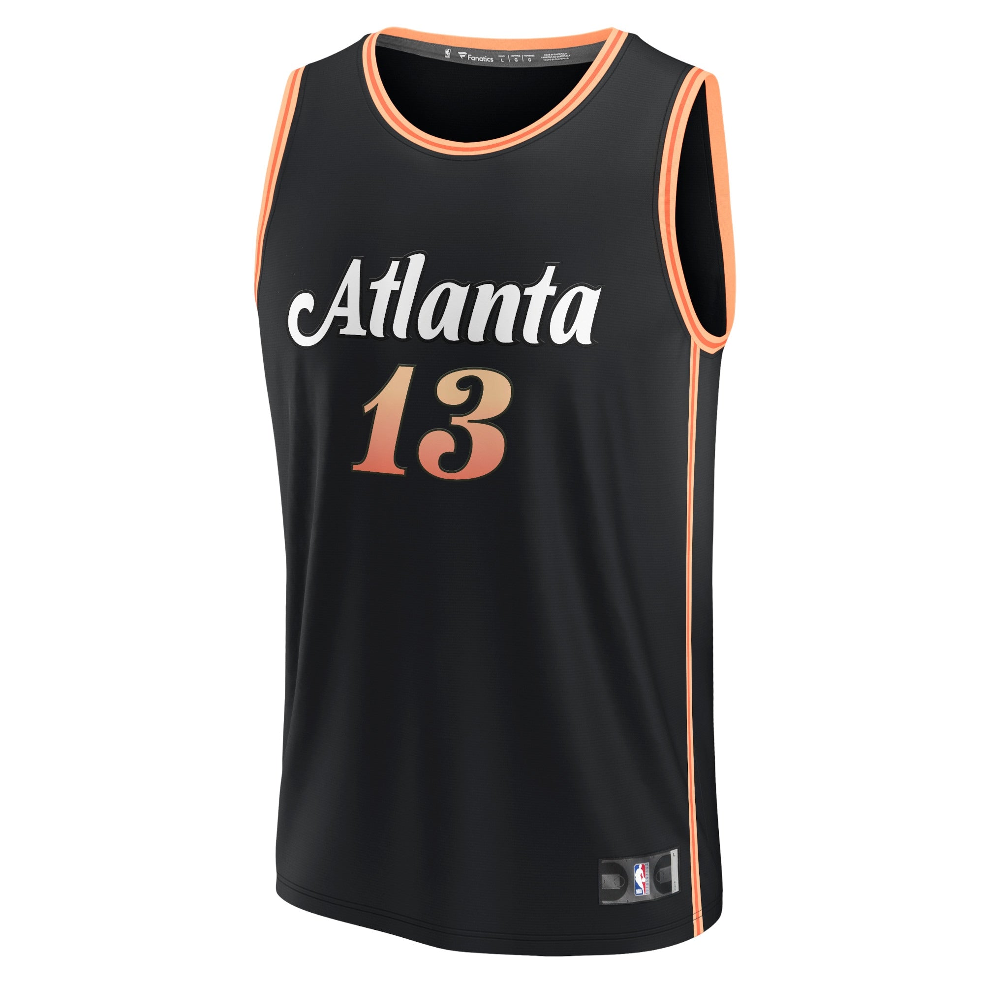 Men's Fanatics Branded Bogdan Bogdanovic Black Atlanta Hawks 2022/23 Fastbreak Jersey - City Edition