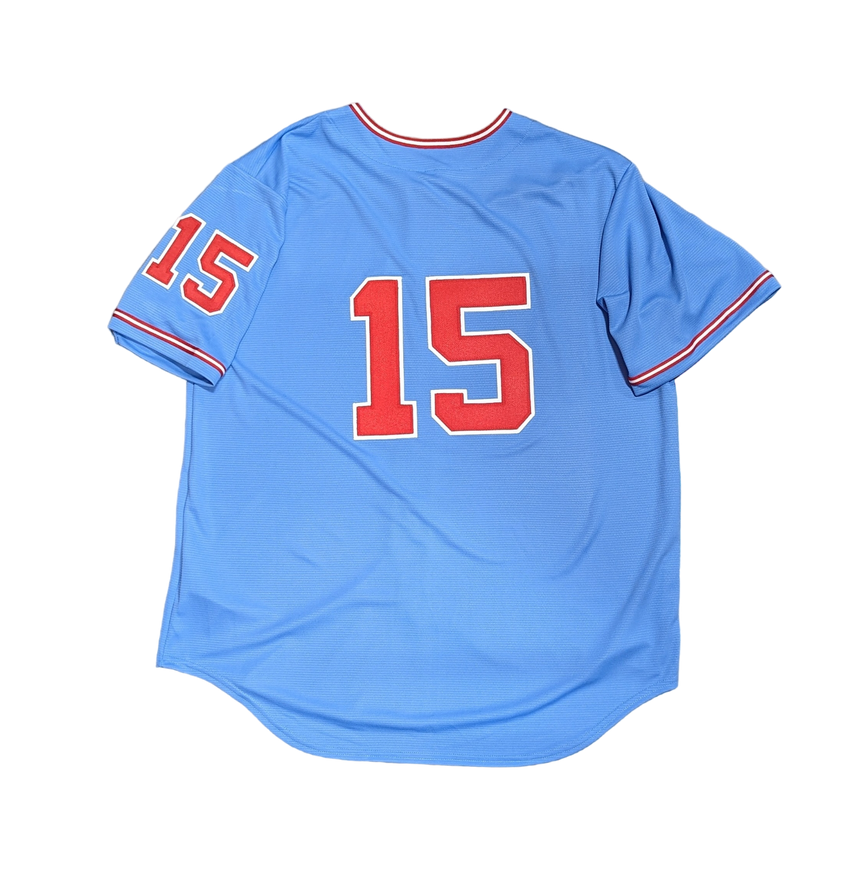 Men's Dick Allen Chicago White Sox Cooperstown Road Powder Blue/Red 1972 Premium Stitch Replica Jersey