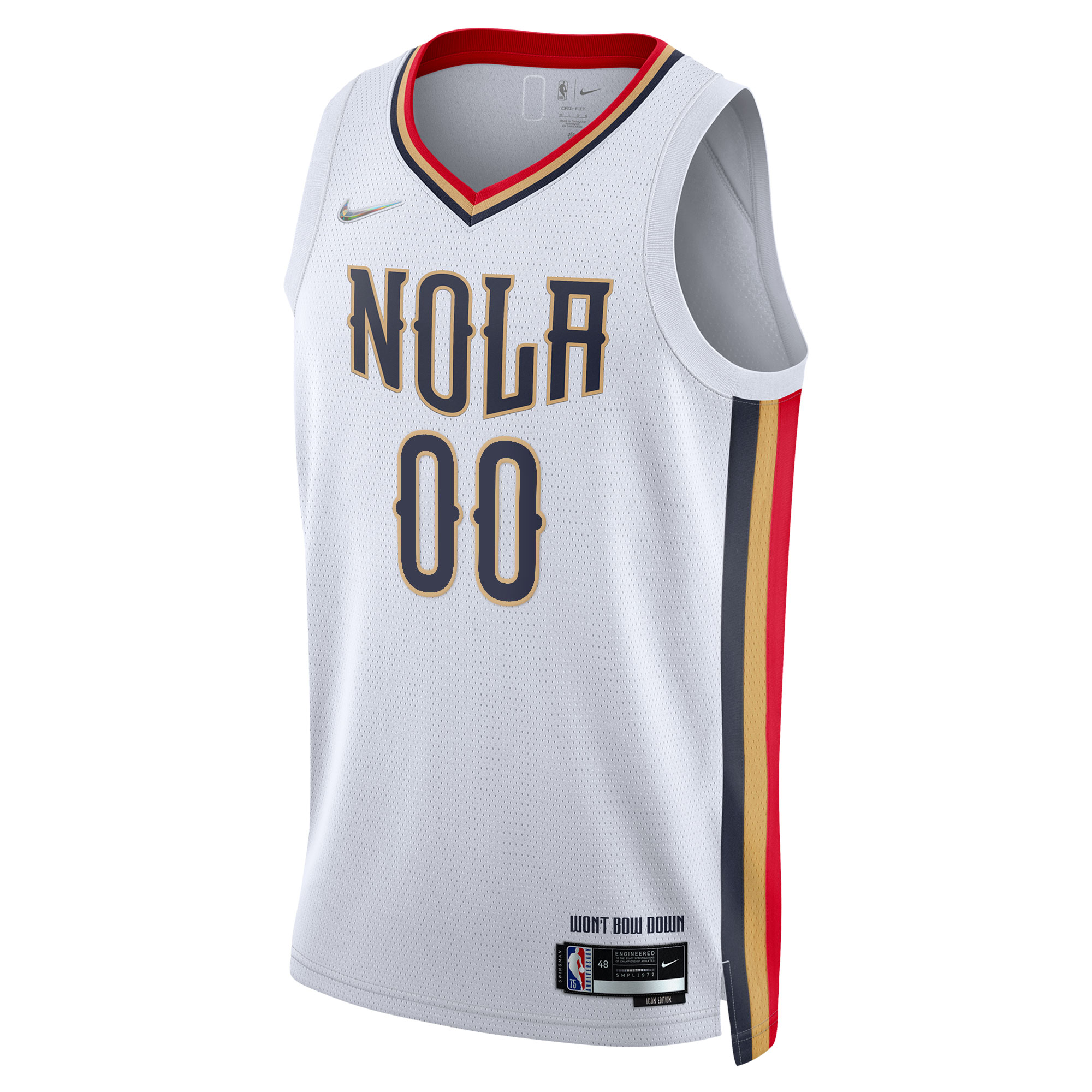New Orleans Pelicans Nike 2021/22 Swingman Custom Jersey - City Edition - White