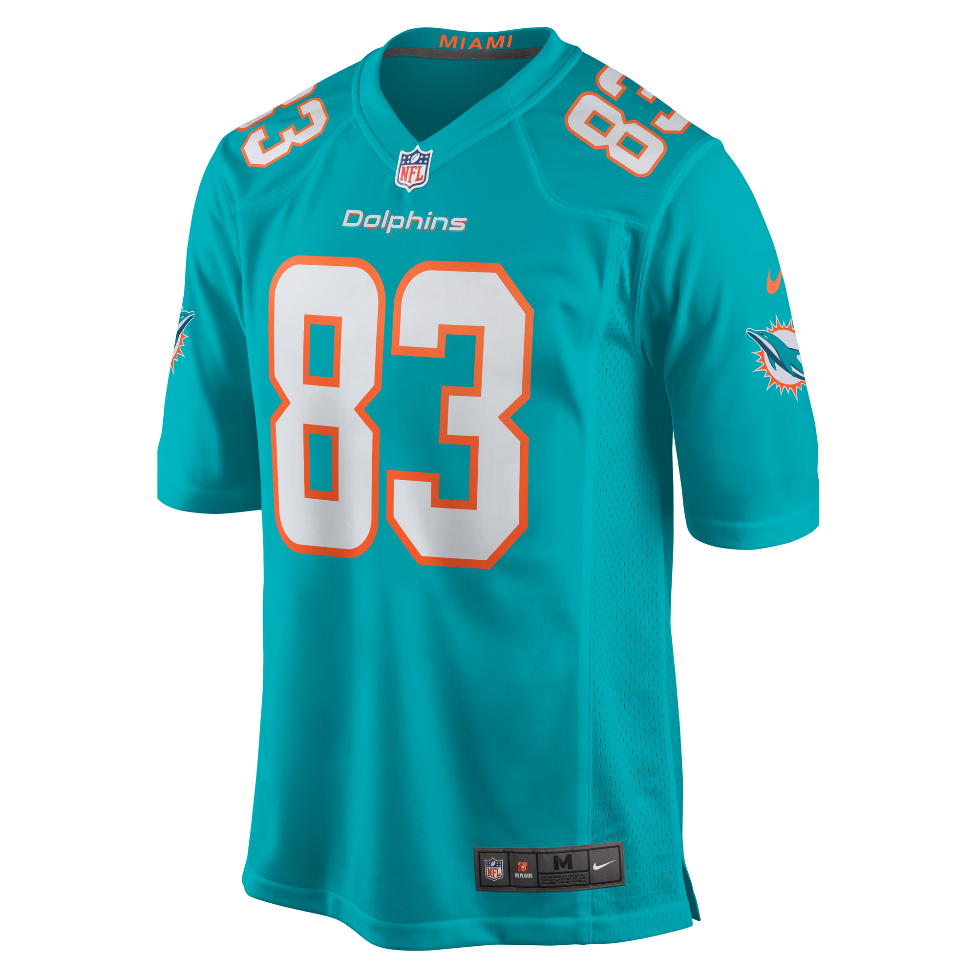 Raleigh Webb Miami Dolphins Nike Team Game Jersey -  Aqua