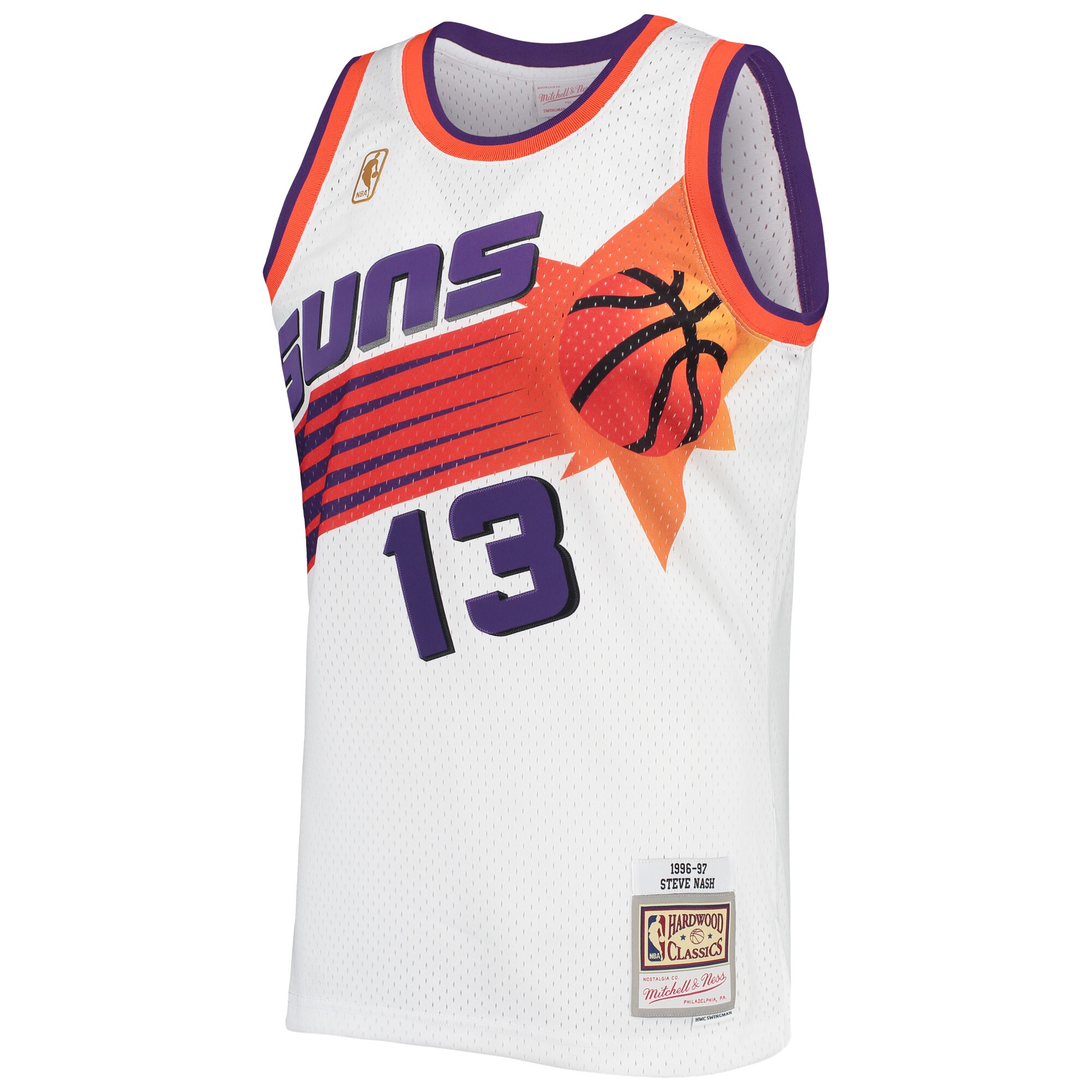 Steve Nash Phoenix Suns Mitchell & Ness 2001/02 Hardwood Classics Swingman Jersey - White