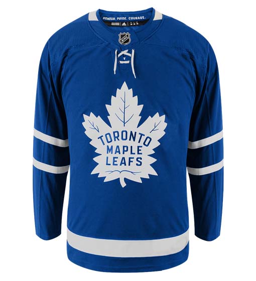 Customizable Toronto Maple Leafs Adidas Primegreen Authentic NHL Hockey Jersey