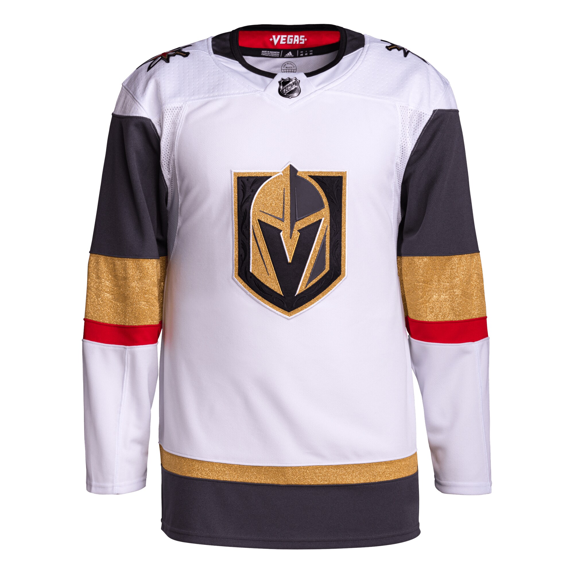 Vegas Golden Knights adidas Away Primegreen Authentic Pro Jersey?White