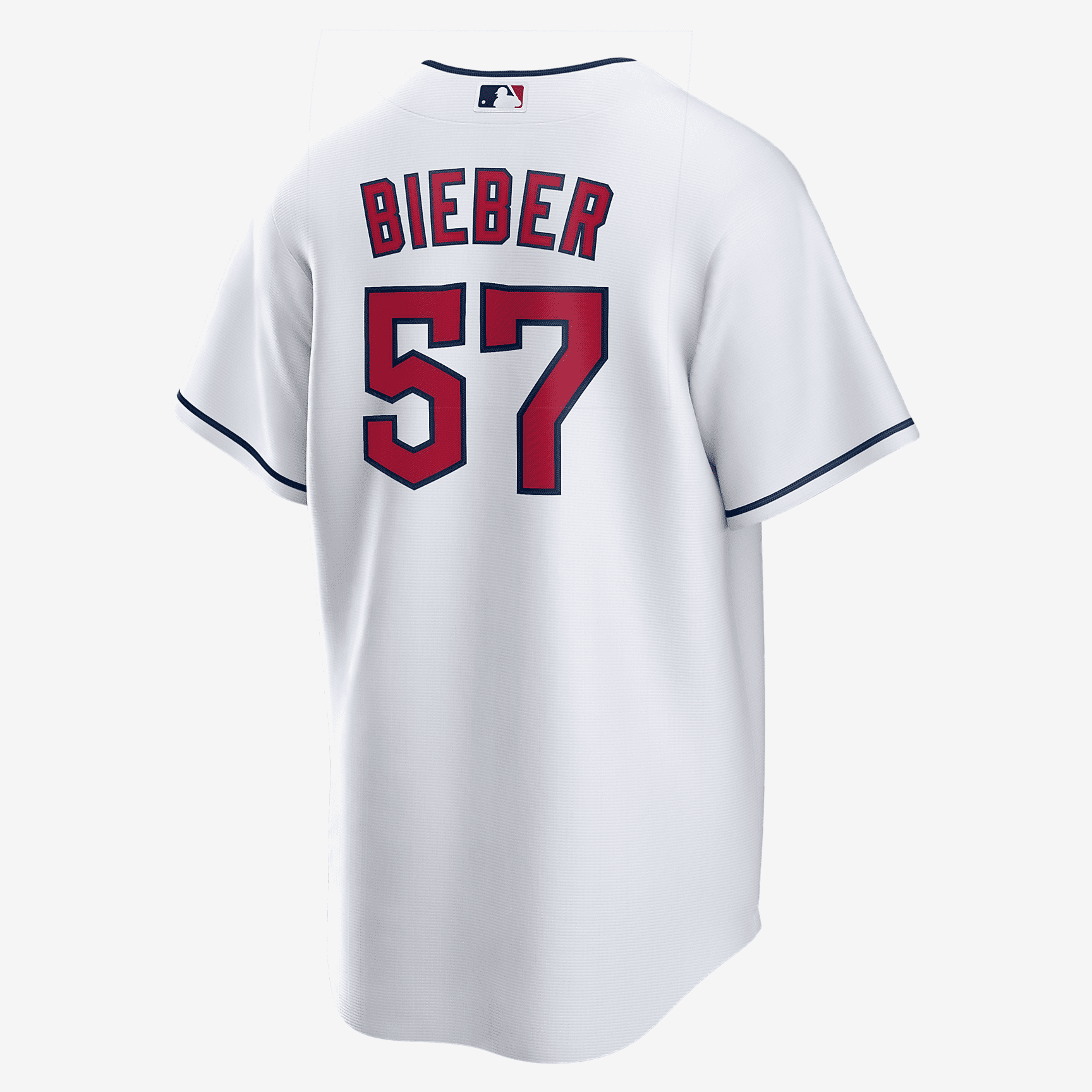 MLB Cleveland Guardians (Shane Bieber) Men's Replica Baseball Jersey - White
