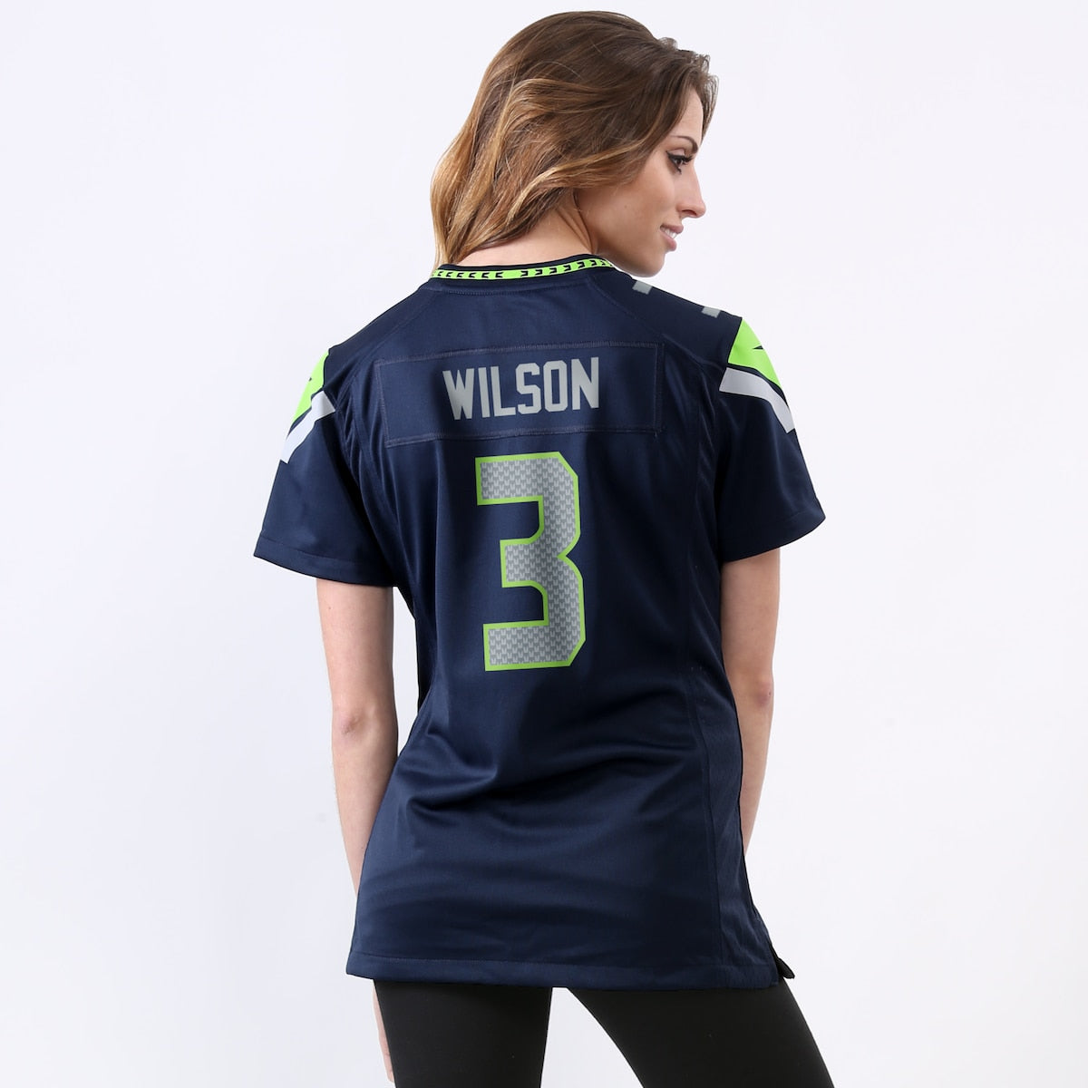 Women's Russell Wilson Nike Seahawks Game Jersey - Navy