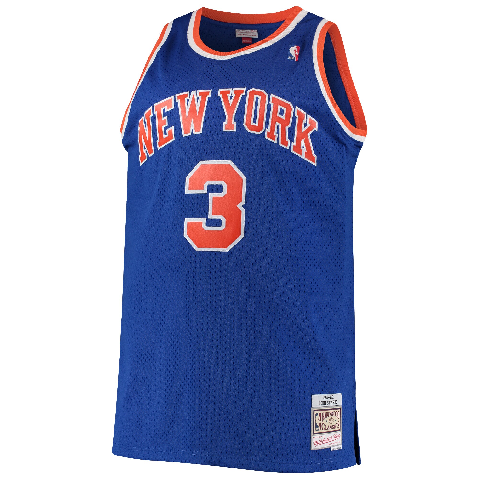 John Starks New York Knicks Mitchell & Ness Big & Tall Hardwood Classics Swingman Jersey - Blue